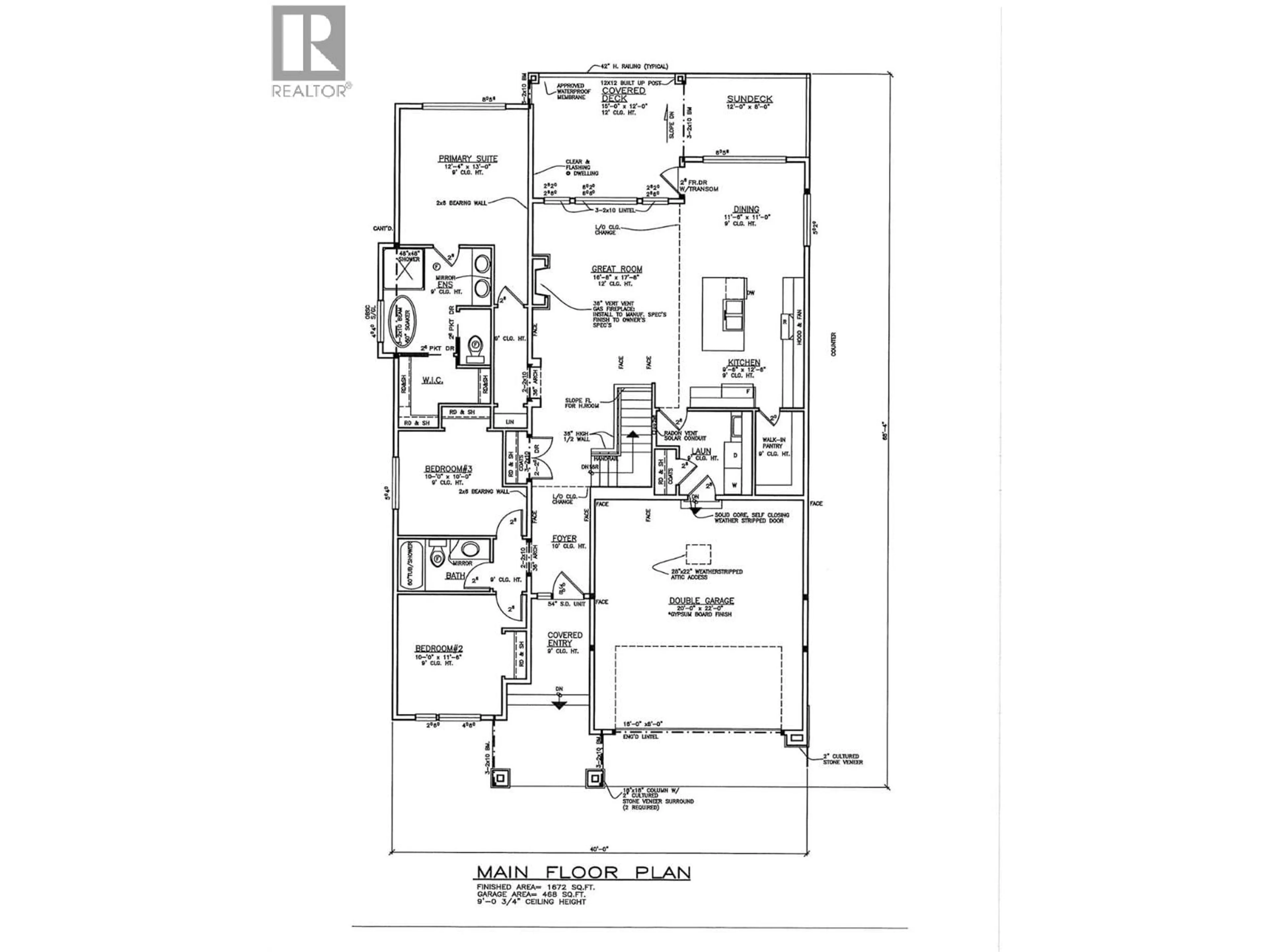 Floor plan for 2540 PINNACLE RIDGE DRIVE, West Kelowna British Columbia V4T0G4