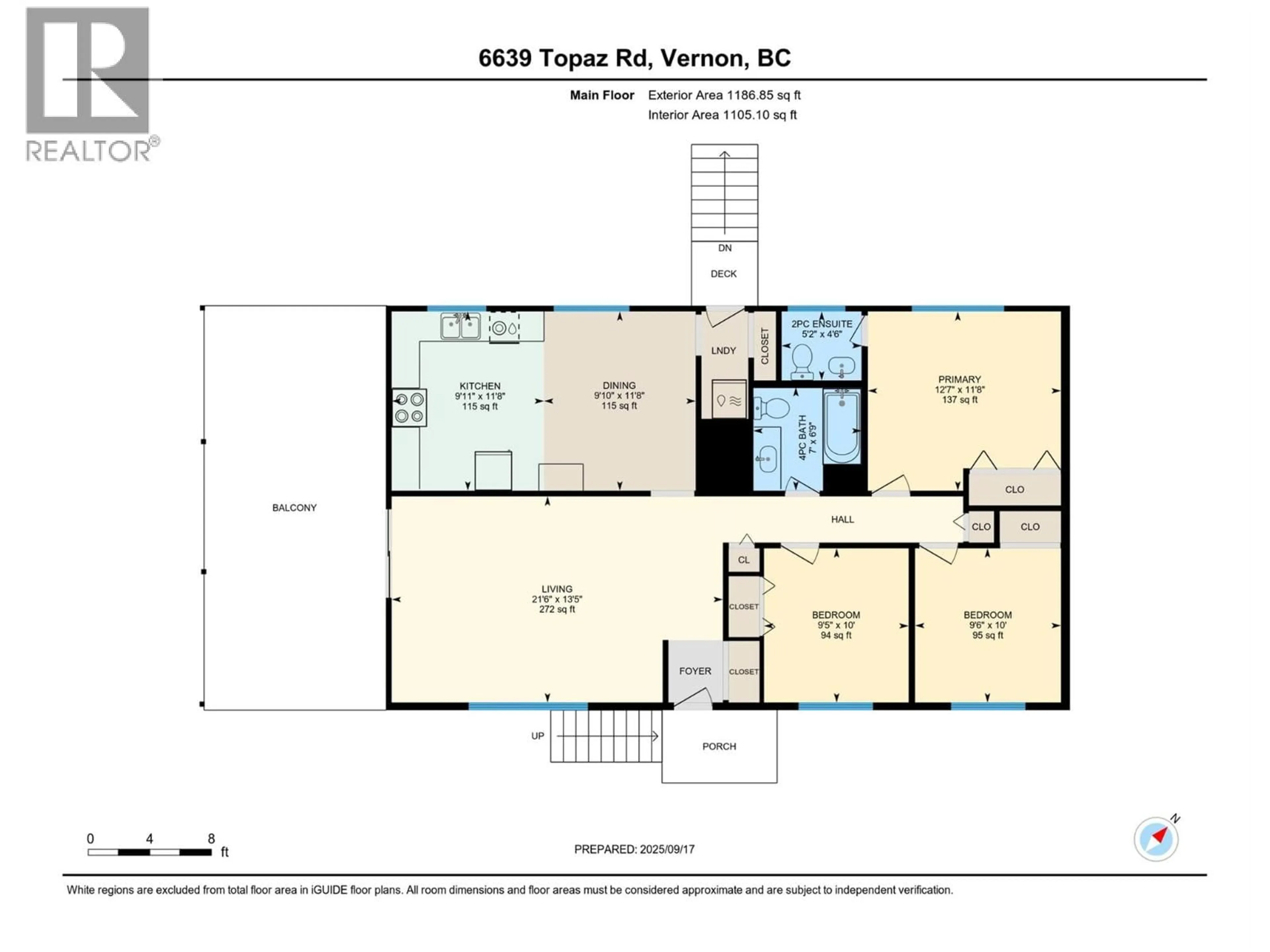 Floor plan for 6639 TOPAZ ROAD, Vernon British Columbia V1H1N8