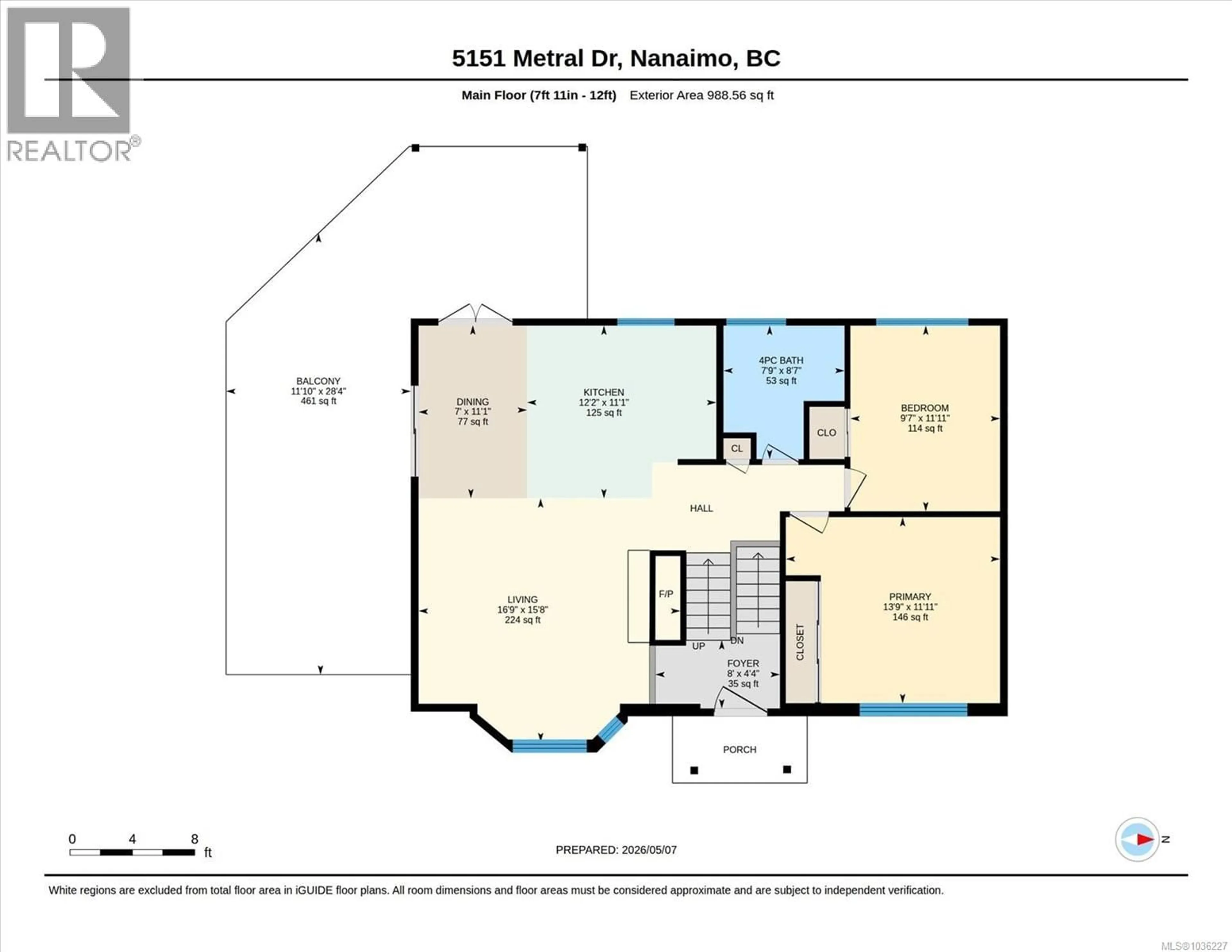 Floor plan for 5151 METRAL DRIVE, Nanaimo British Columbia V9T2K7