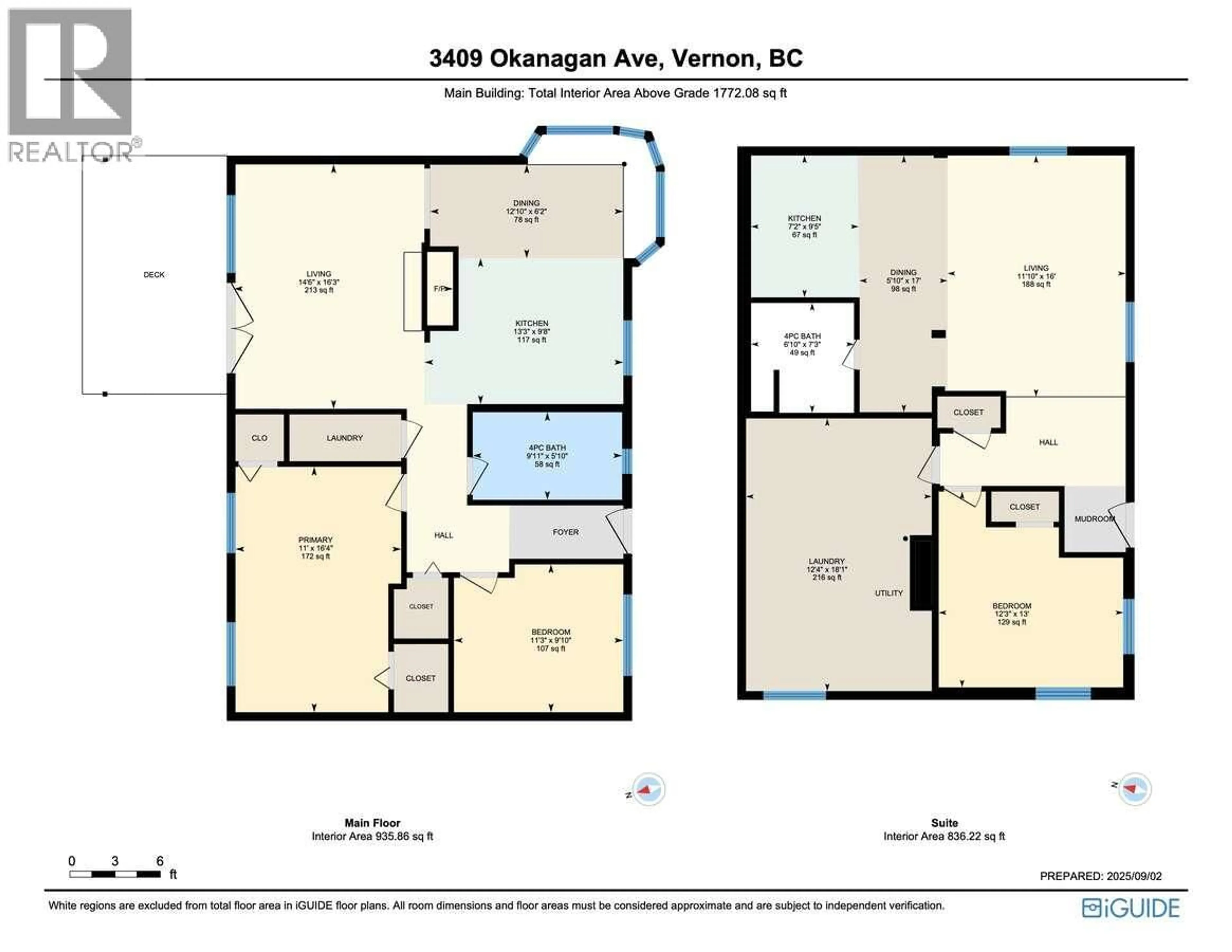Floor plan for 3409 OKANAGAN AVENUE, Vernon British Columbia V1T1K5