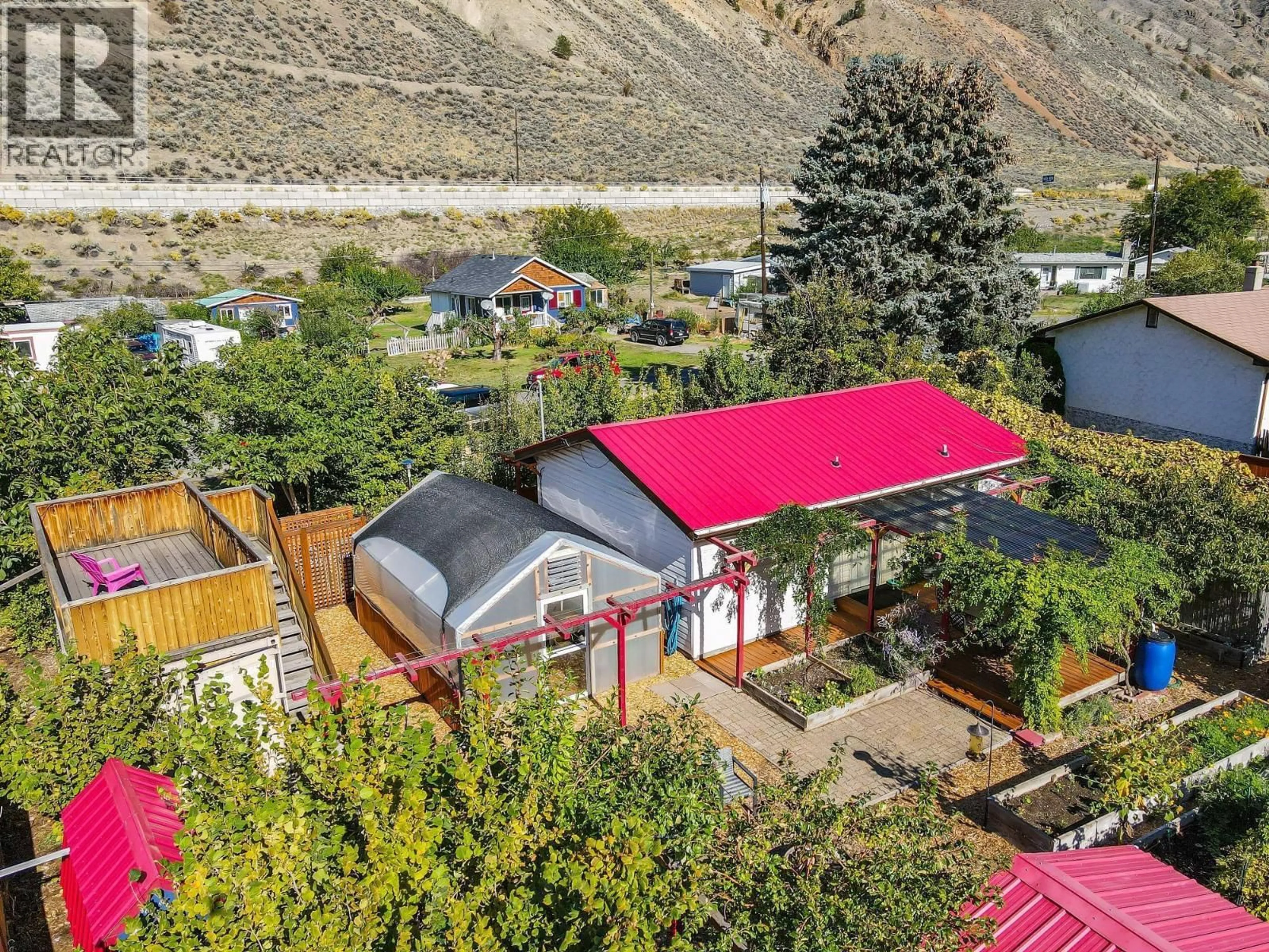 A pic from outside/outdoor area/front of a property/back of a property/a pic from drone, mountain view for 3616 BIG HORN CURL OTHER, Ashcroft British Columbia V0K2L0