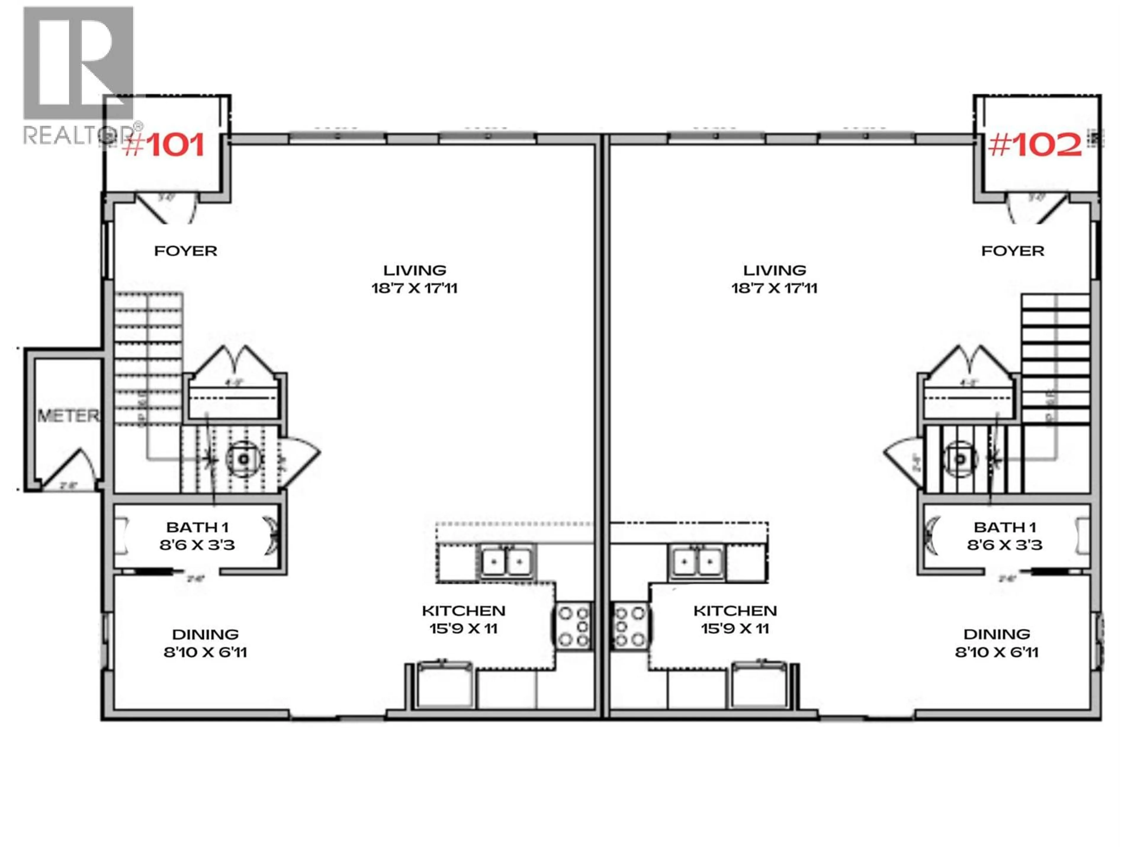 Floor plan for 102 - 11815 GRANT AVENUE, Summerland British Columbia V0H1Z8