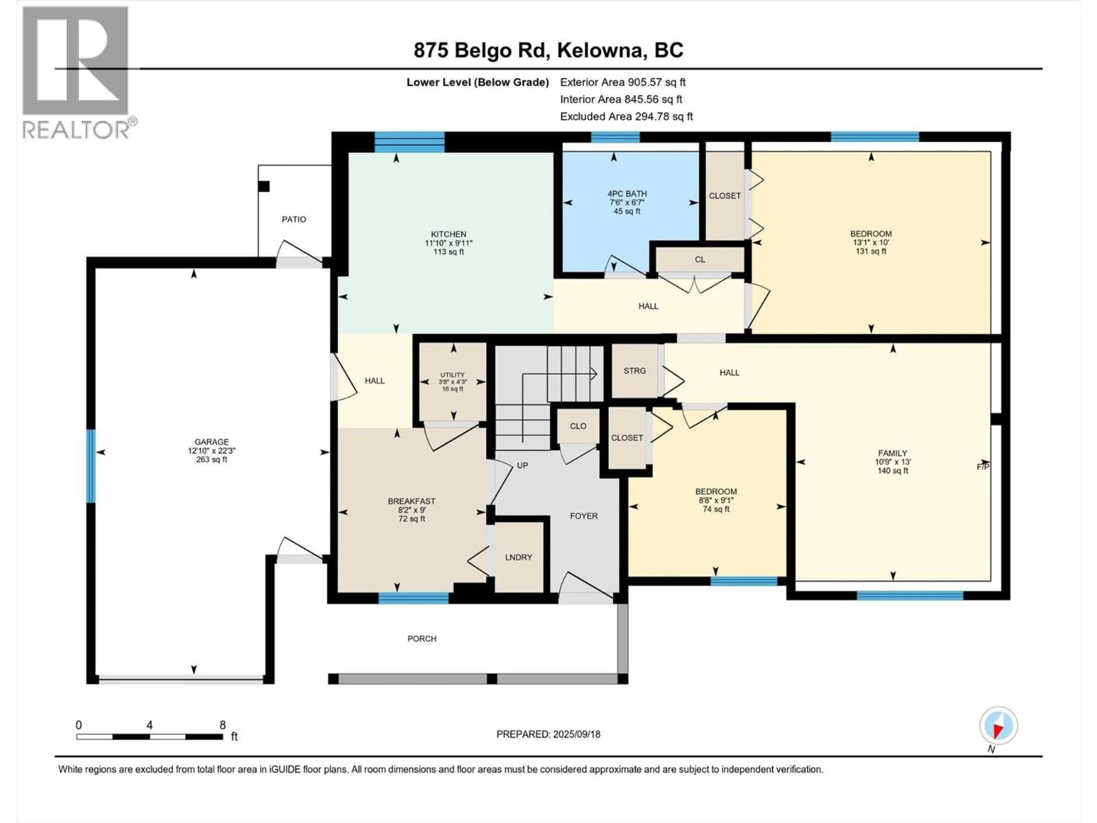Floor plan for 875 BELGO ROAD, Kelowna British Columbia V1X3A8