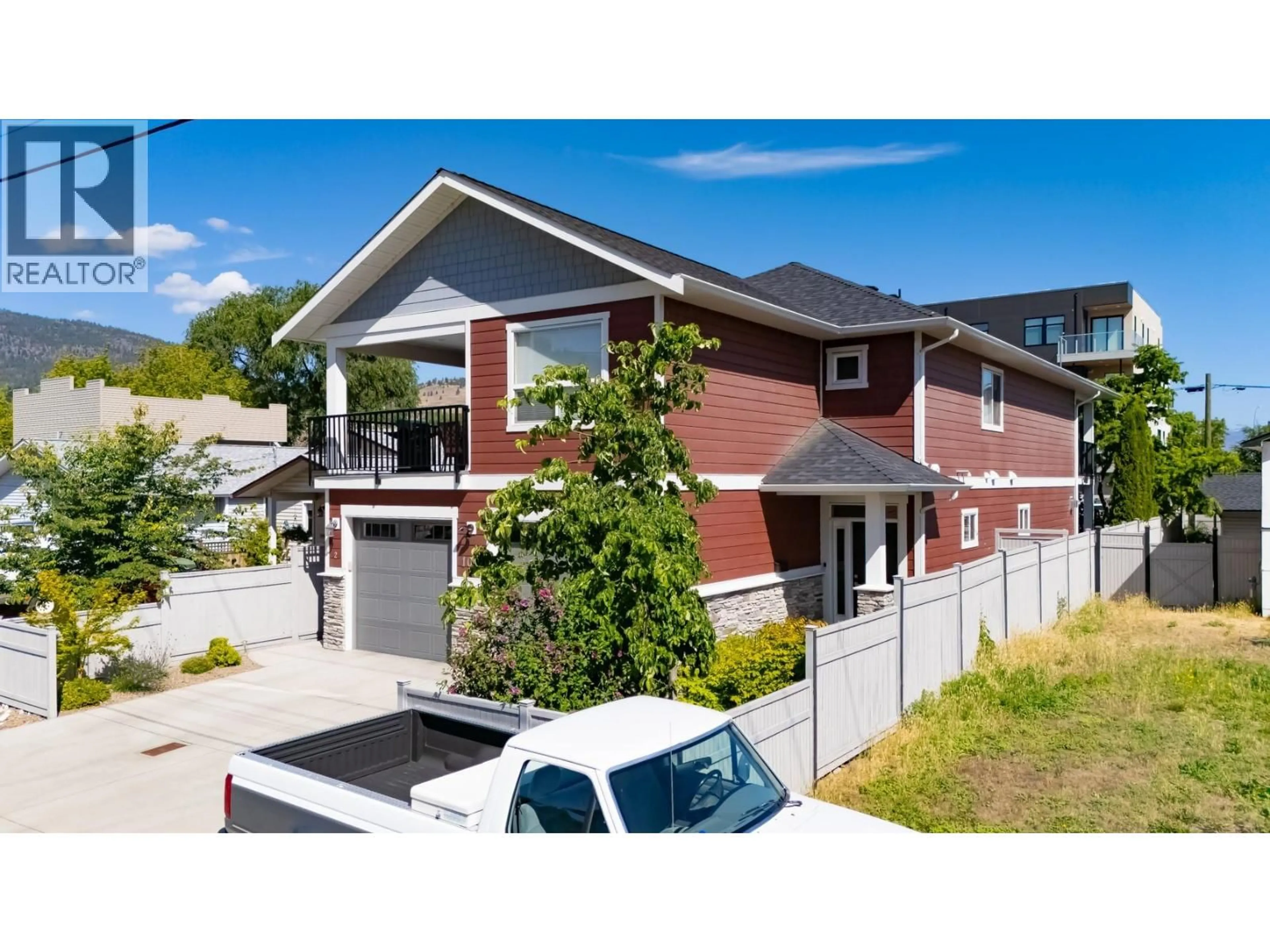 Home with brick exterior material, street for 1011 DYNES AVENUE, Penticton British Columbia V2A1E9
