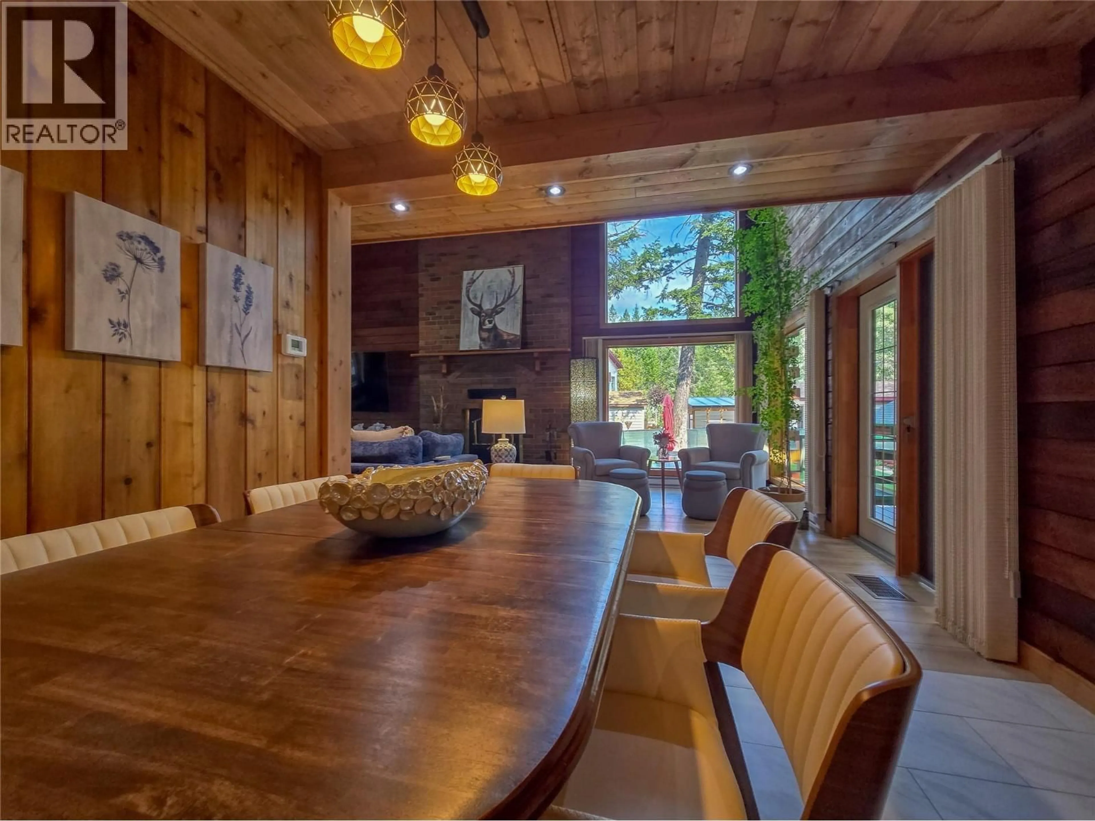 Dining room, wood/laminate floor for 5352 DUTCH CREEK ROAD, Fairmont Hot Springs British Columbia V0B1L2