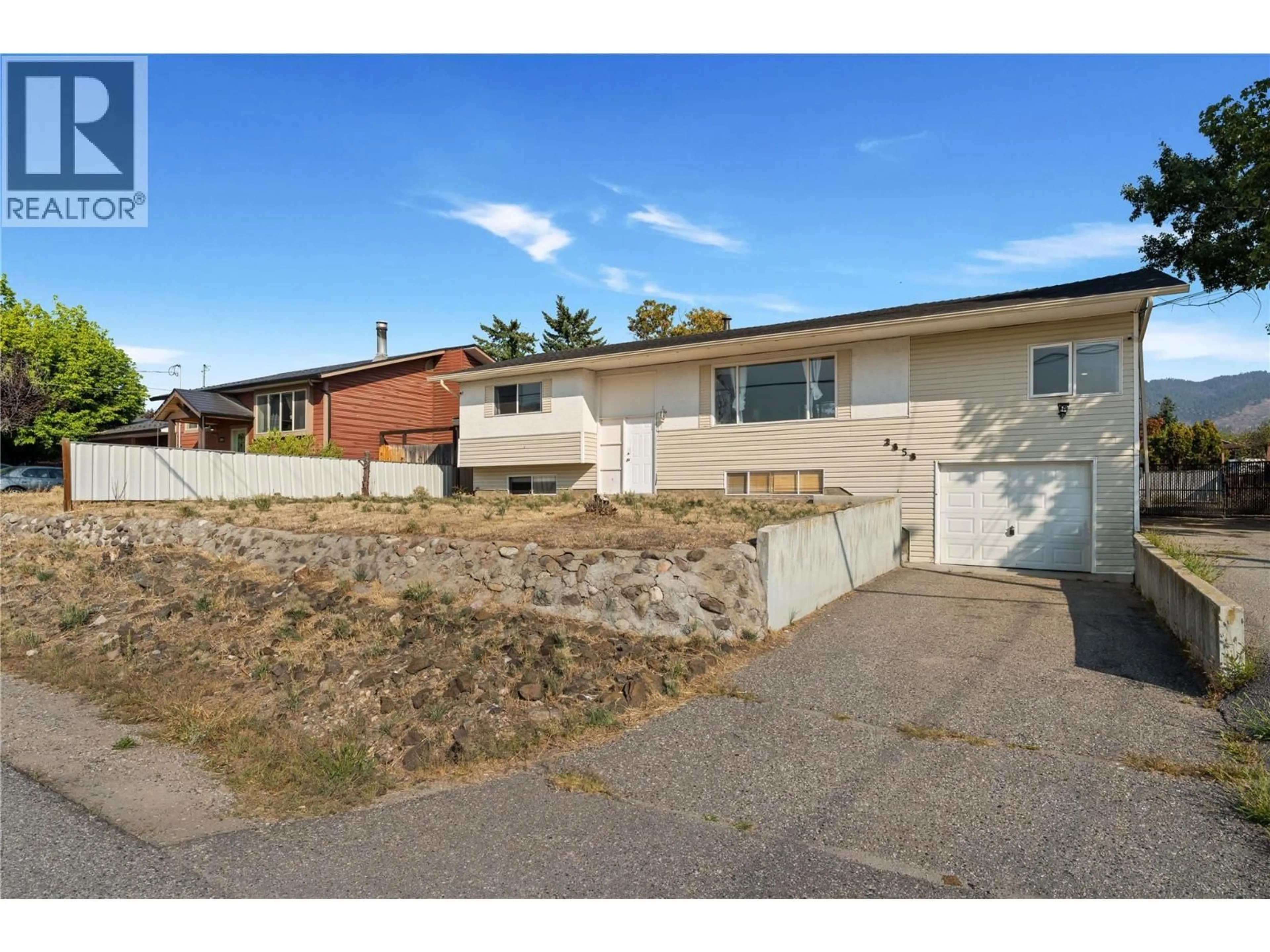 A pic from outside/outdoor area/front of a property/back of a property/a pic from drone, street for 2858 ABERDEEN ROAD, West Kelowna British Columbia V4T1J7
