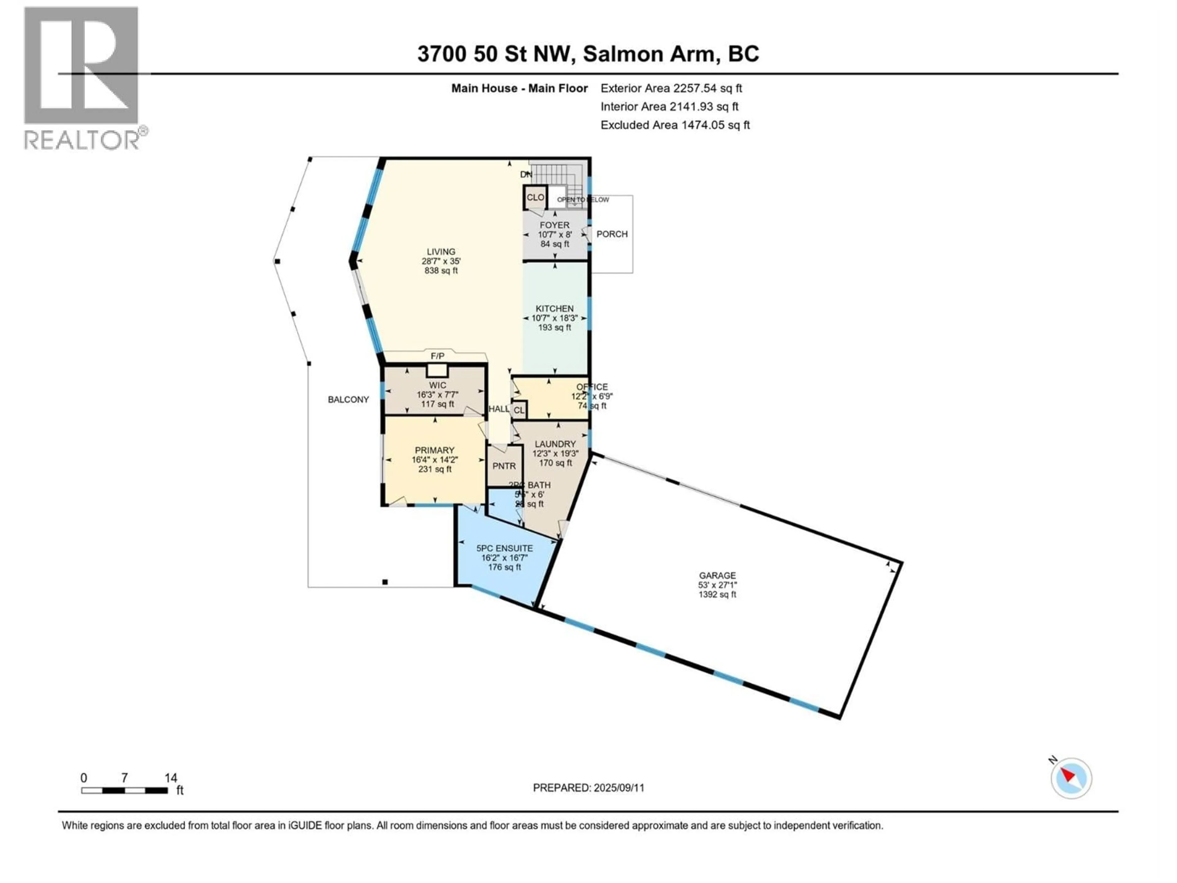 Floor plan for 3700 50 STREET, Salmon Arm British Columbia V1E3A9