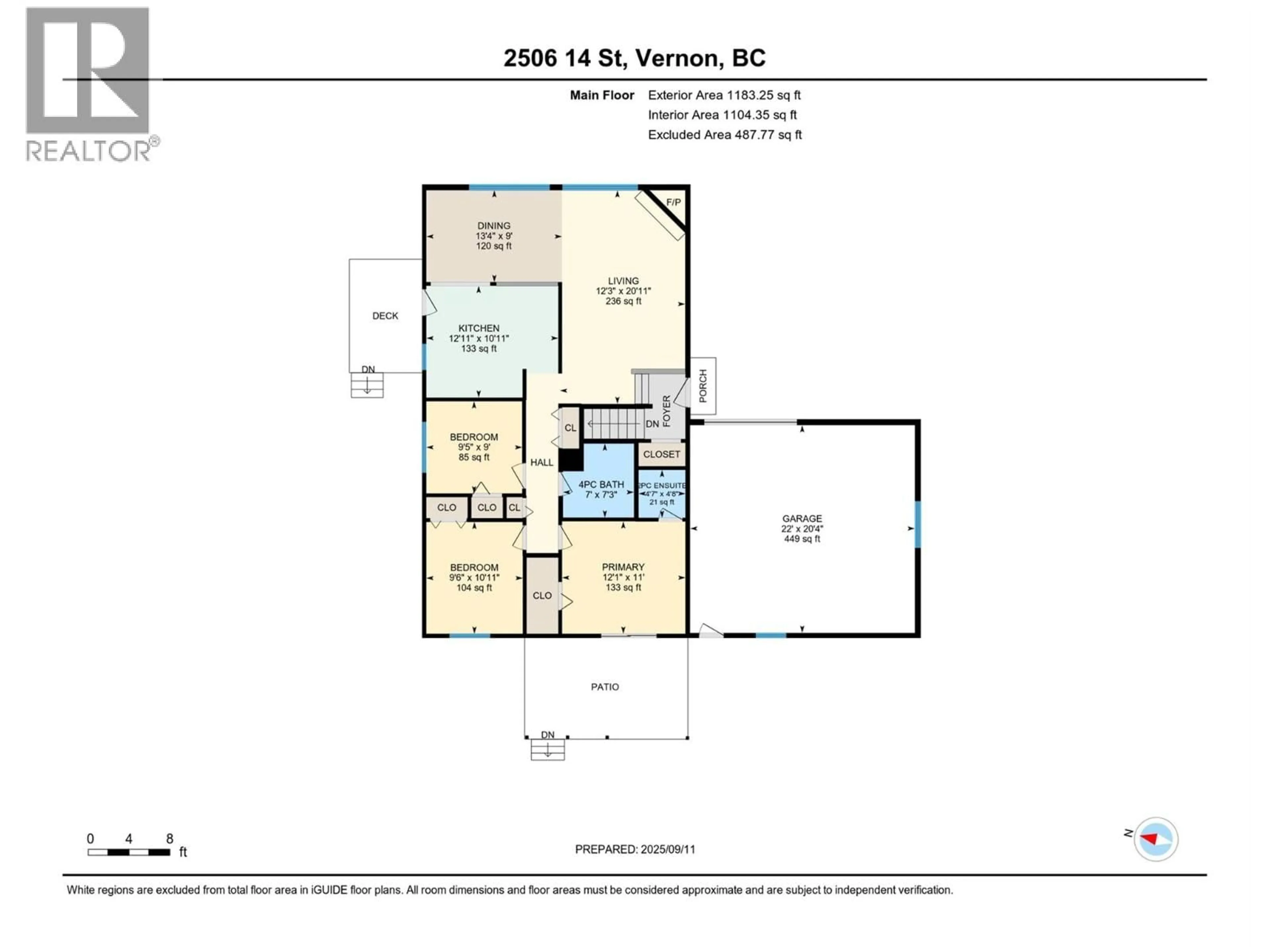 Floor plan for 2506 14 STREET, Vernon British Columbia V1T7H7