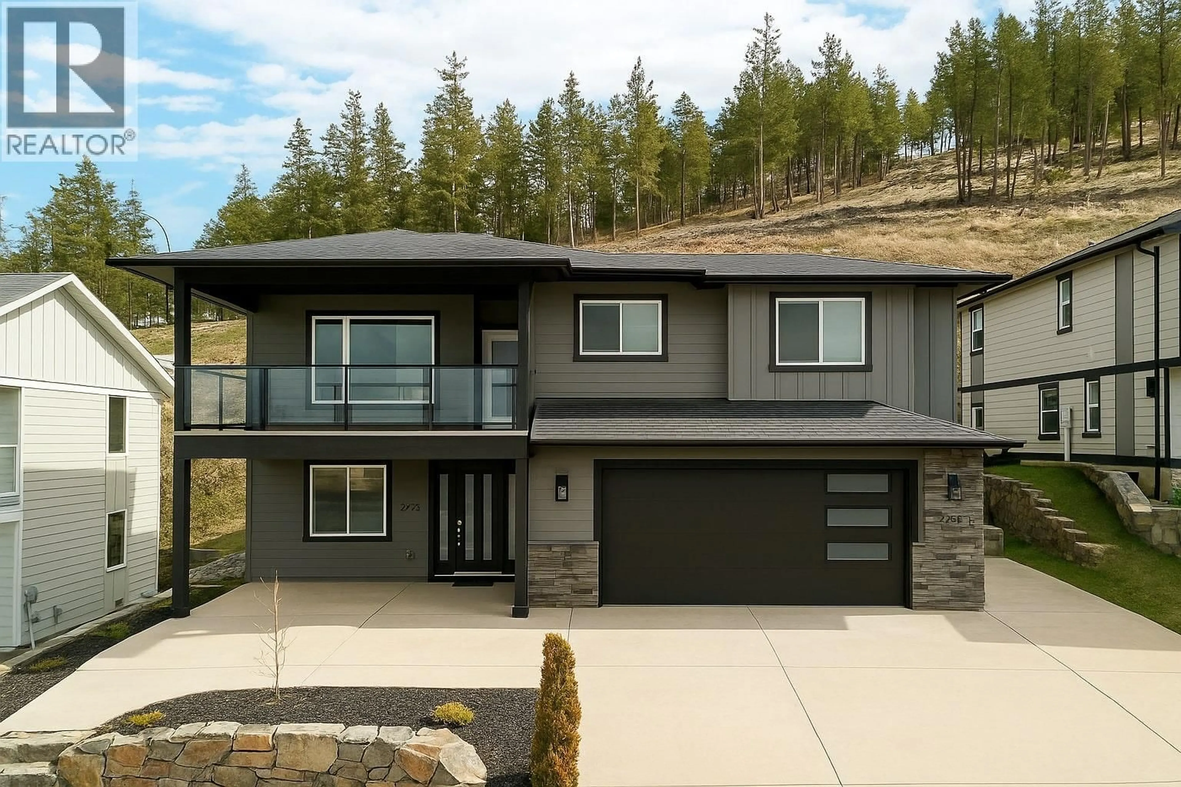 Home with vinyl exterior material, mountain view for 2203 LAVETTA DRIVE, Kelowna British Columbia V1P1V1