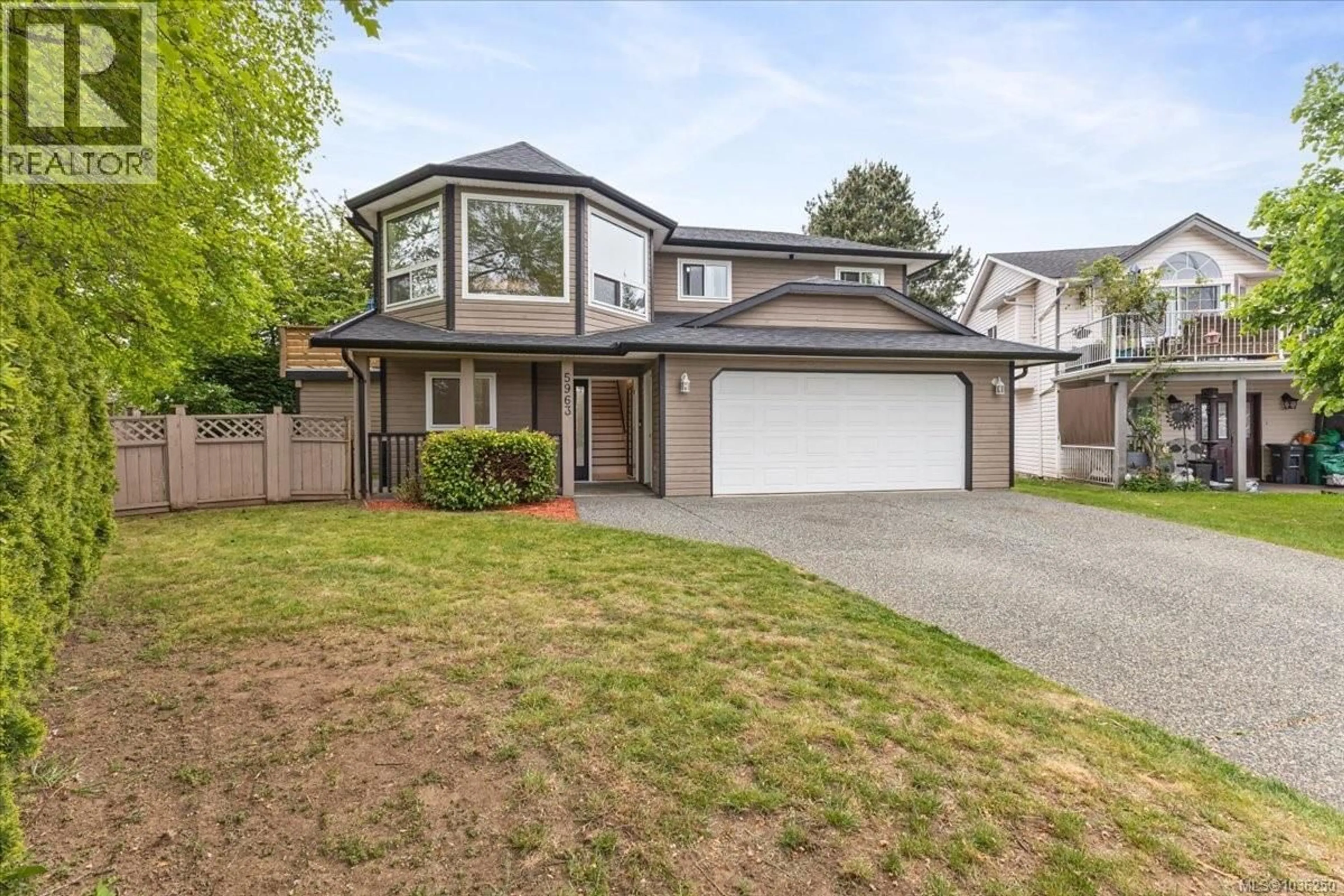 Home with vinyl exterior material, street for 5963 CATHEDRAL CRESCENT, Nanaimo British Columbia V9T6B1