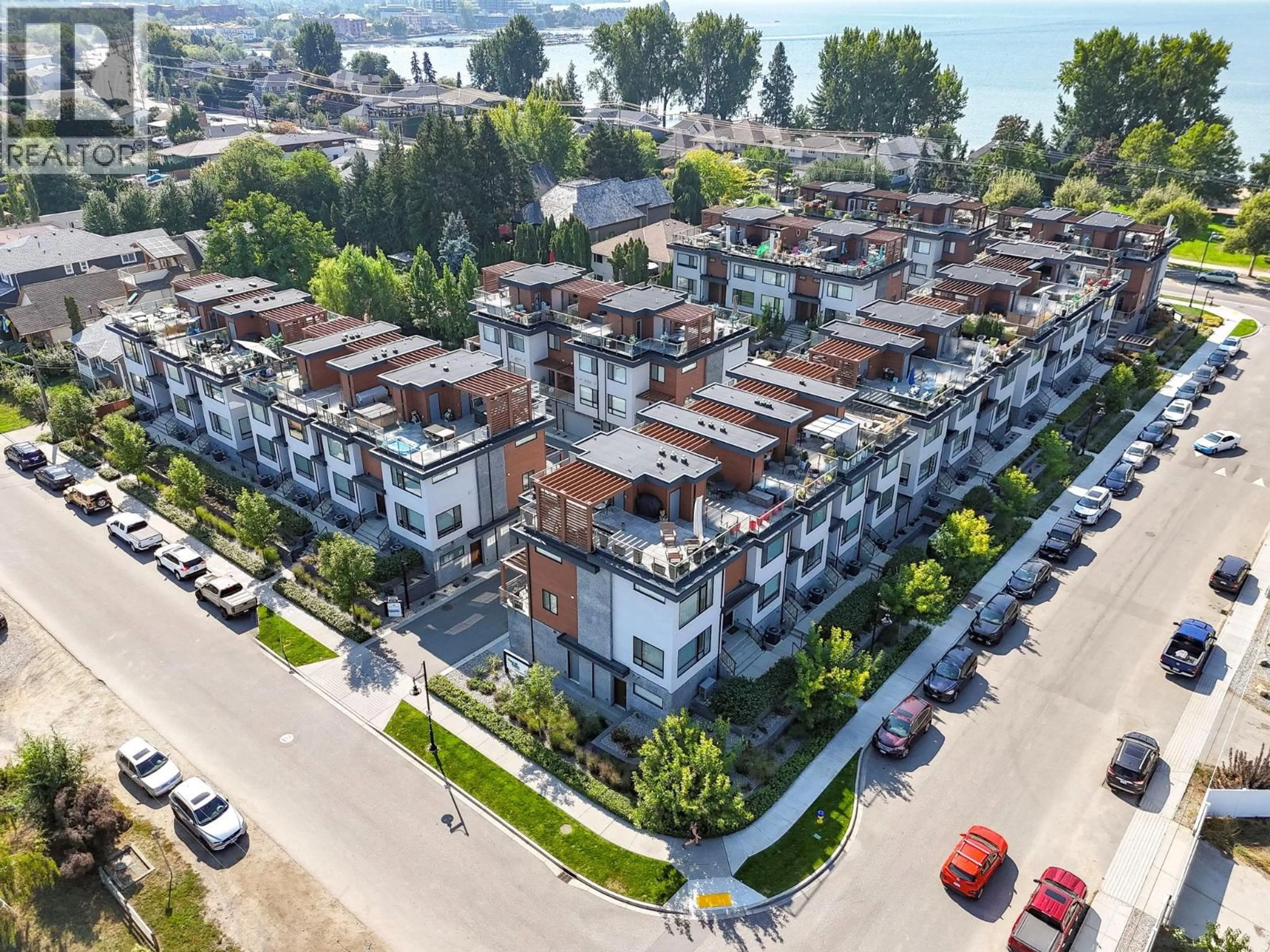 A pic from outside/outdoor area/front of a property/back of a property/a pic from drone, city buildings view from balcony for 24 - 3510 LANDIE ROAD, Kelowna British Columbia V1W3A8