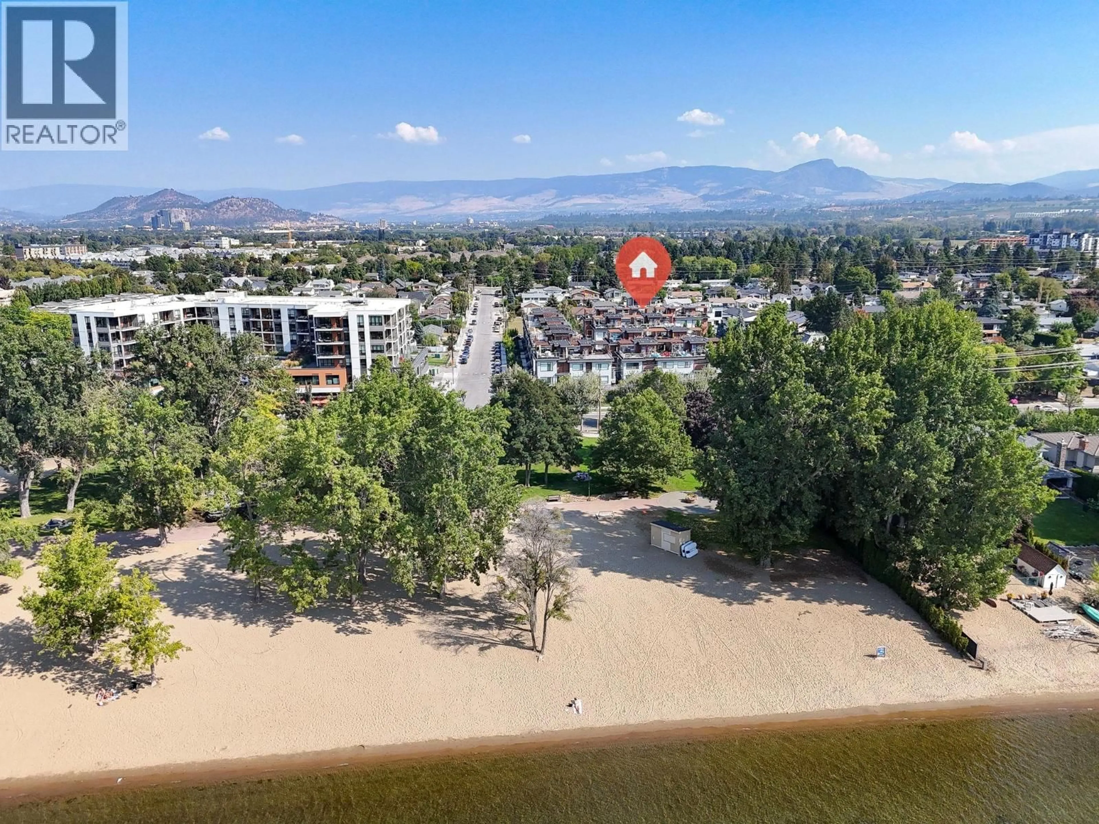 A pic from outside/outdoor area/front of a property/back of a property/a pic from drone, water/lake/river/ocean view for 24 - 3510 LANDIE ROAD, Kelowna British Columbia V1W3A8