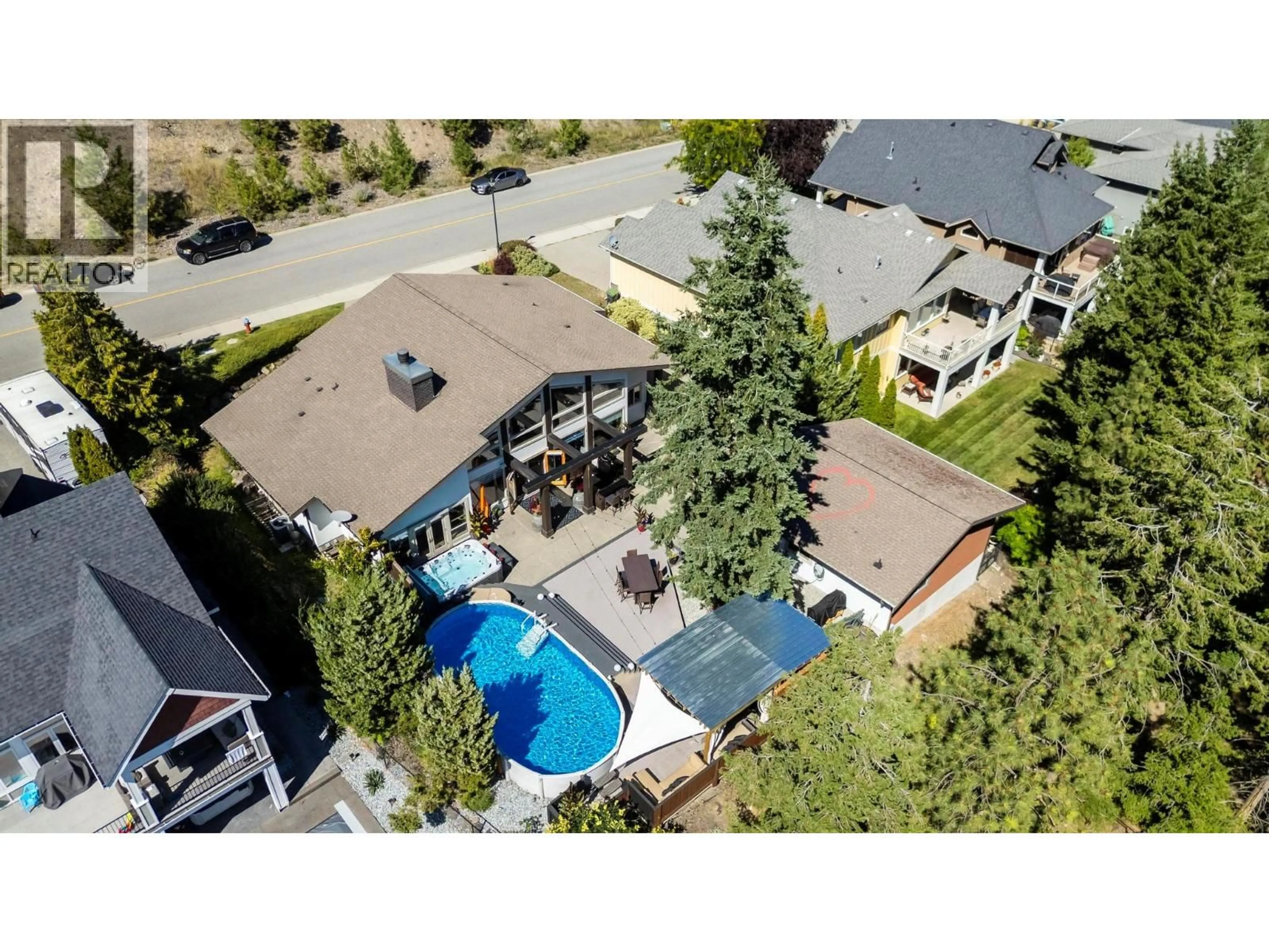 A pic from outside/outdoor area/front of a property/back of a property/a pic from drone, unknown for 2415 TALLUS RIDGE DRIVE, West Kelowna British Columbia V4T3A6