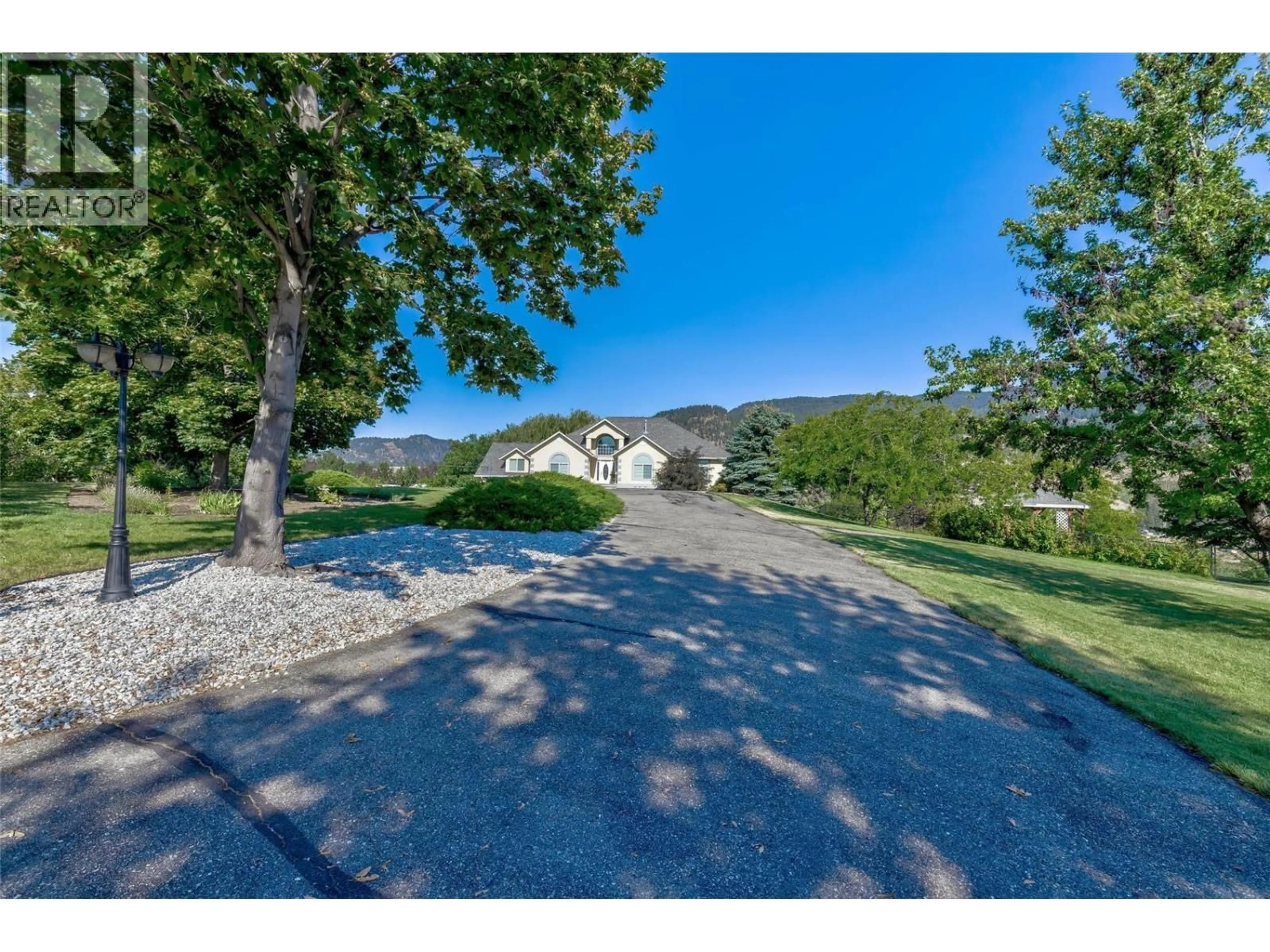 A pic from outside/outdoor area/front of a property/back of a property/a pic from drone, mountain view for 15829 GREENHOW ROAD, Lake Country British Columbia V4V2E6