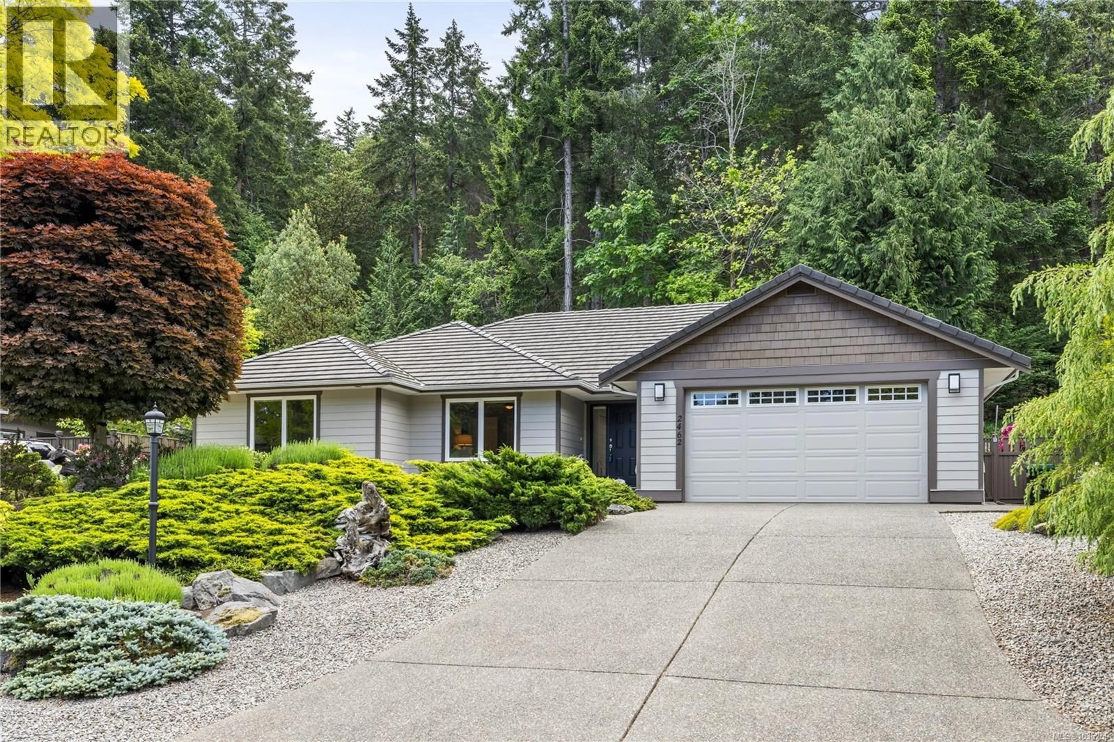 Home with vinyl exterior material, street for 2462 ANDOVER ROAD, Nanoose Bay British Columbia V9P9K5