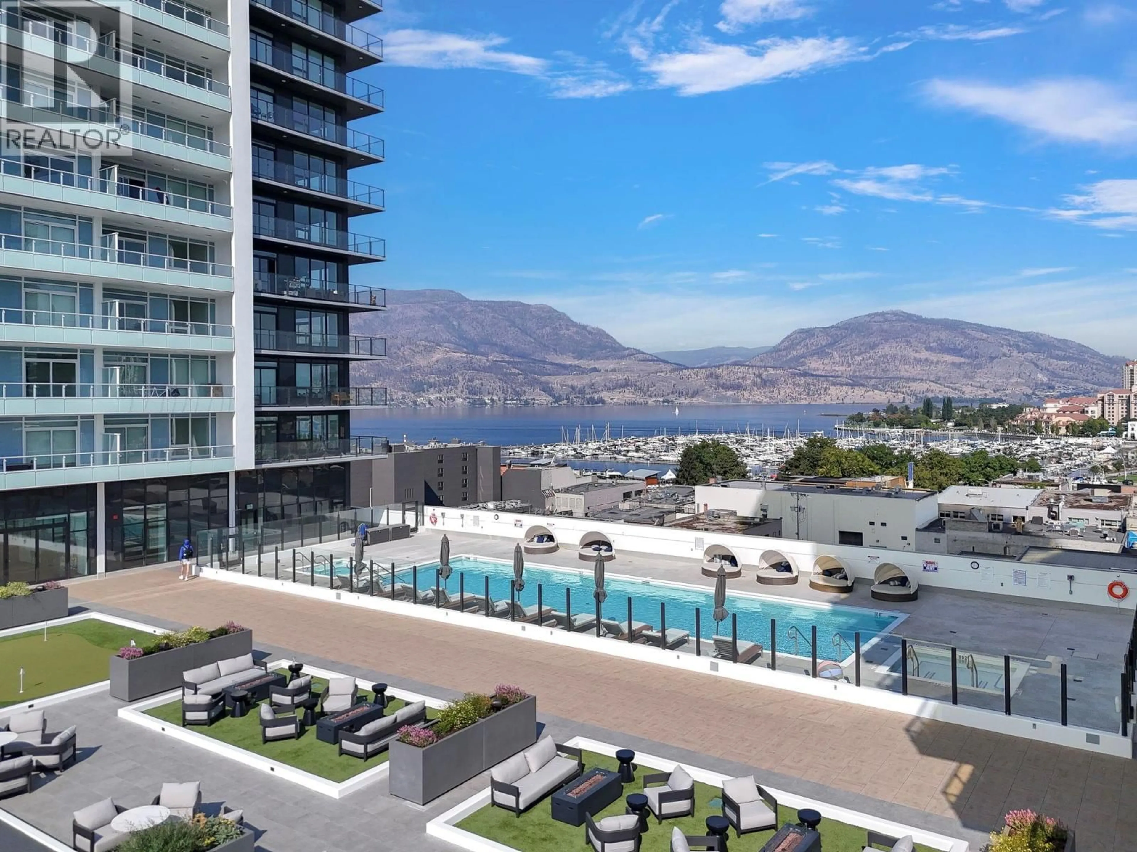 Patio, water/lake/river/ocean view for 1308 - 1626 WATER STREET, Kelowna British Columbia V1Y1J9