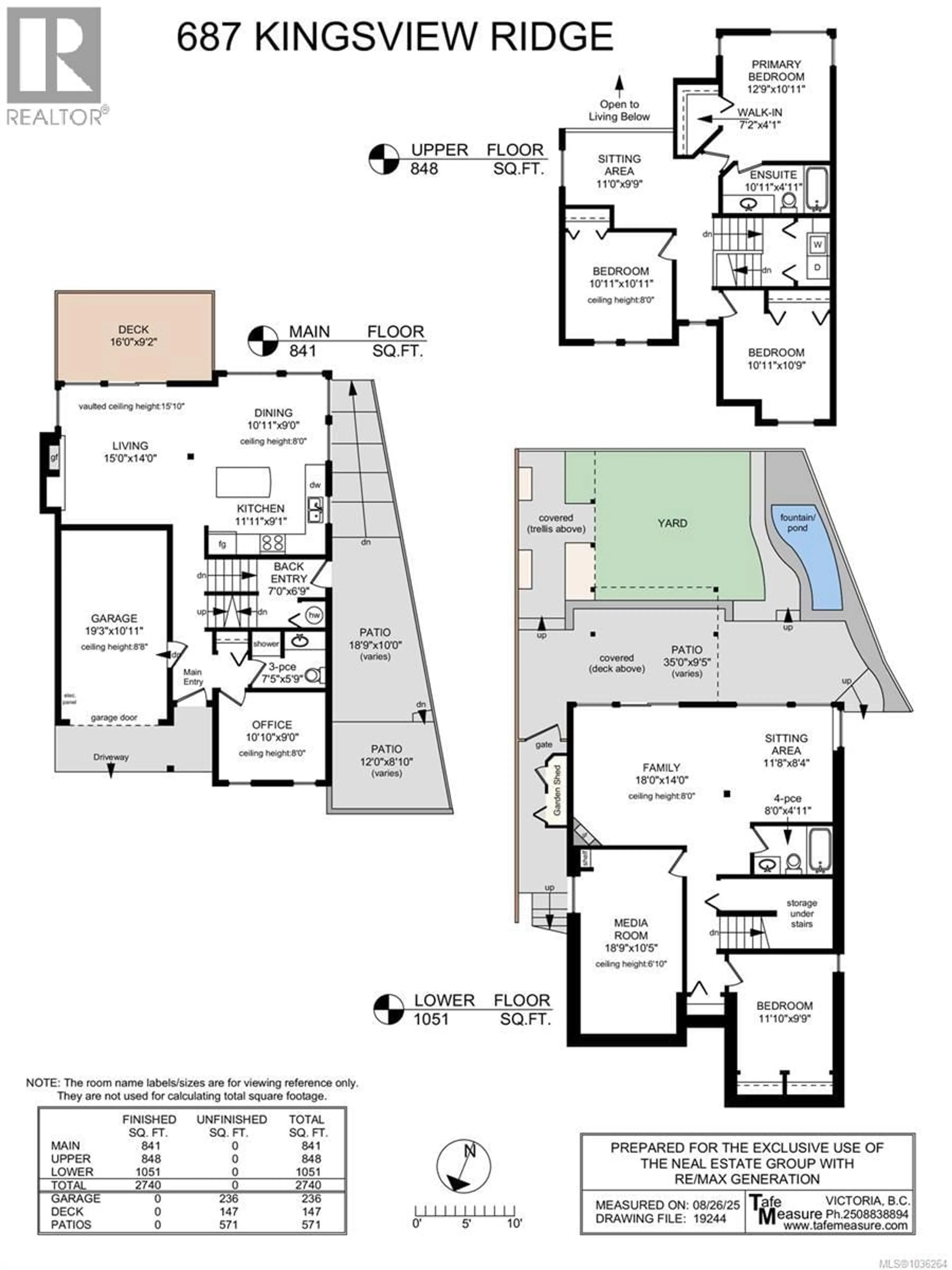 Floor plan for 687 KINGSVIEW RIDGE, Langford British Columbia V9B6T5