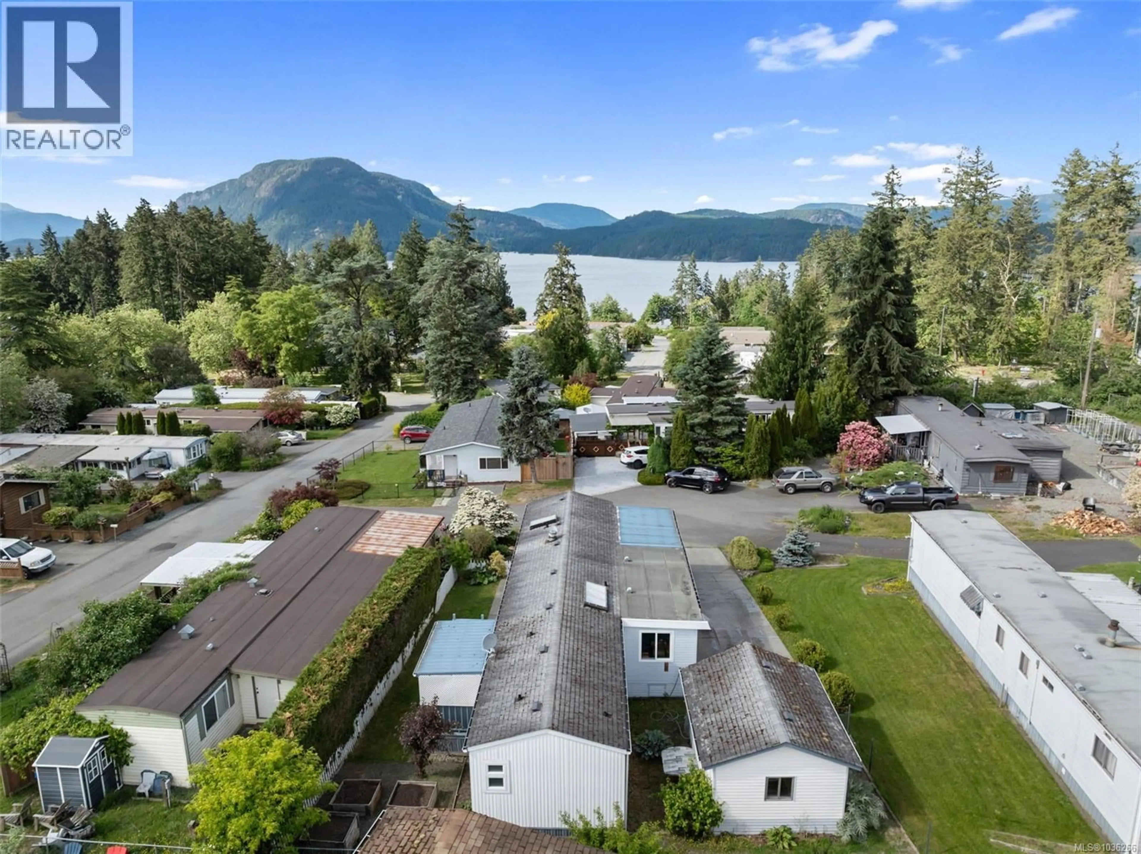A pic from outside/outdoor area/front of a property/back of a property/a pic from drone, water/lake/river/ocean view for 53 - 1265 CHERRY POINT ROAD, Cowichan Bay British Columbia V0R1N2