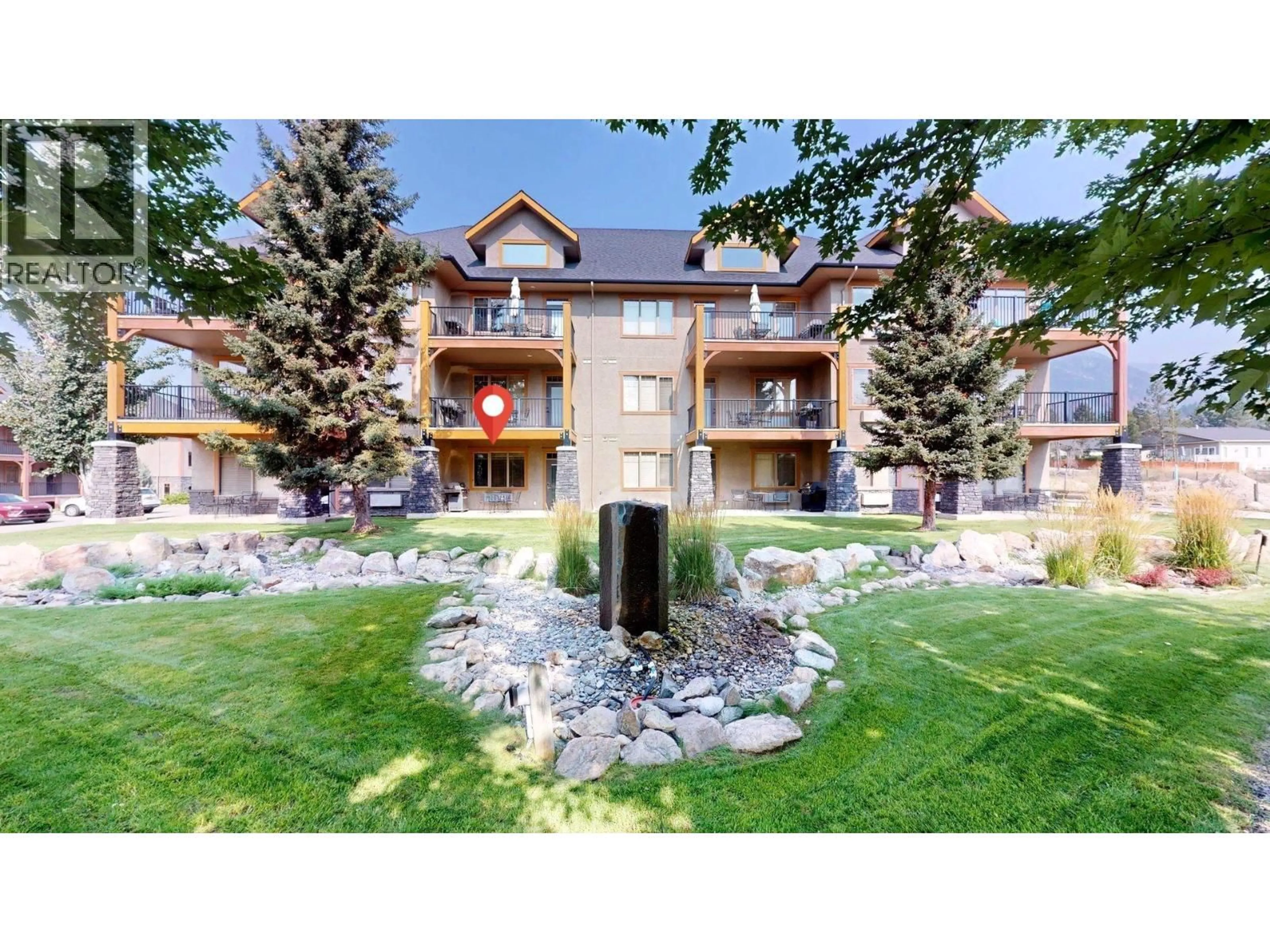 A pic from outside/outdoor area/front of a property/back of a property/a pic from drone, unknown for 513 - 500 BIGHORN BOULEVARD, Radium Hot Springs British Columbia V0A1M0
