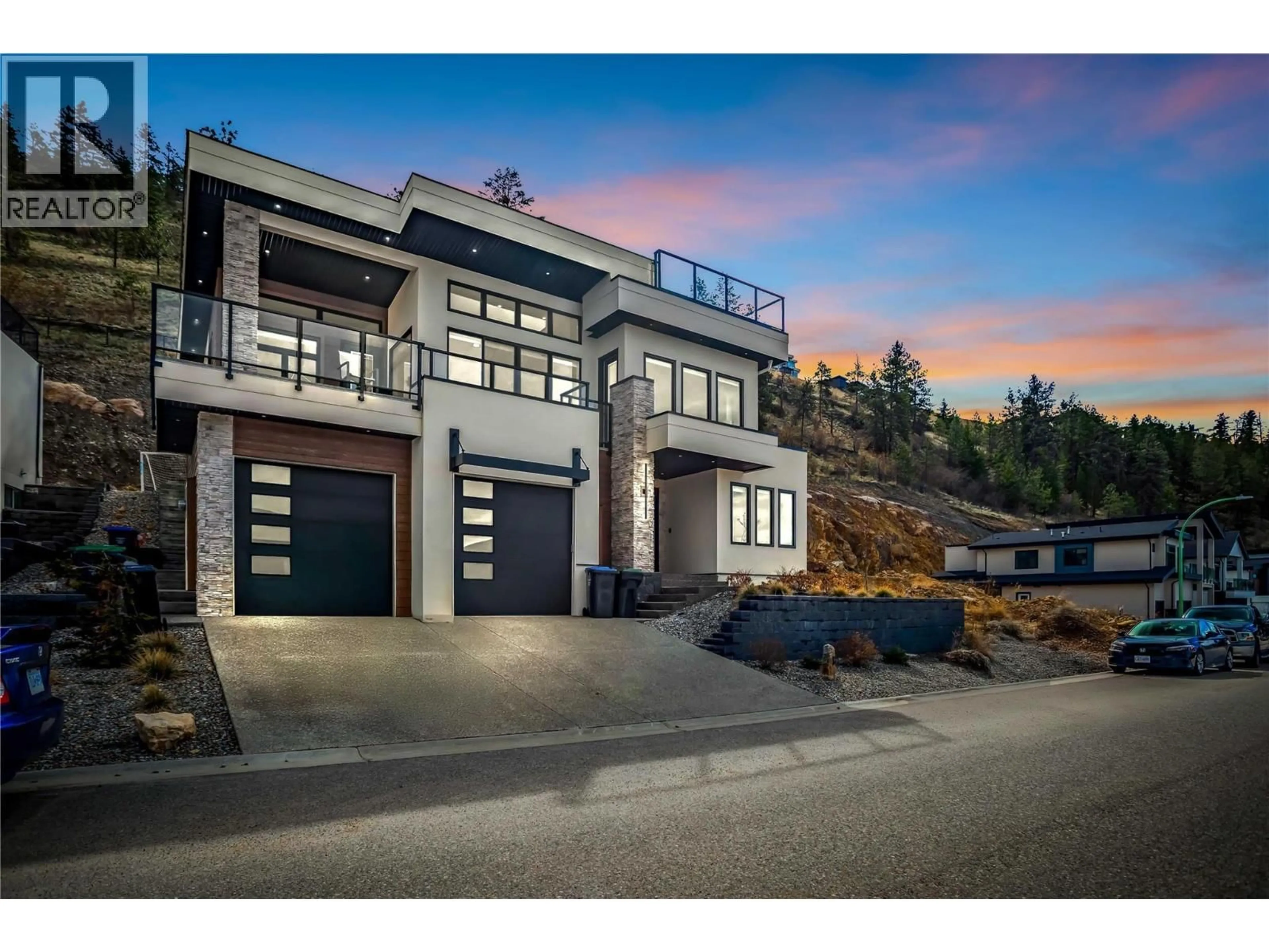 Home with brick exterior material, street for 1189 LONE PINE DRIVE, Kelowna British Columbia V1P0A5