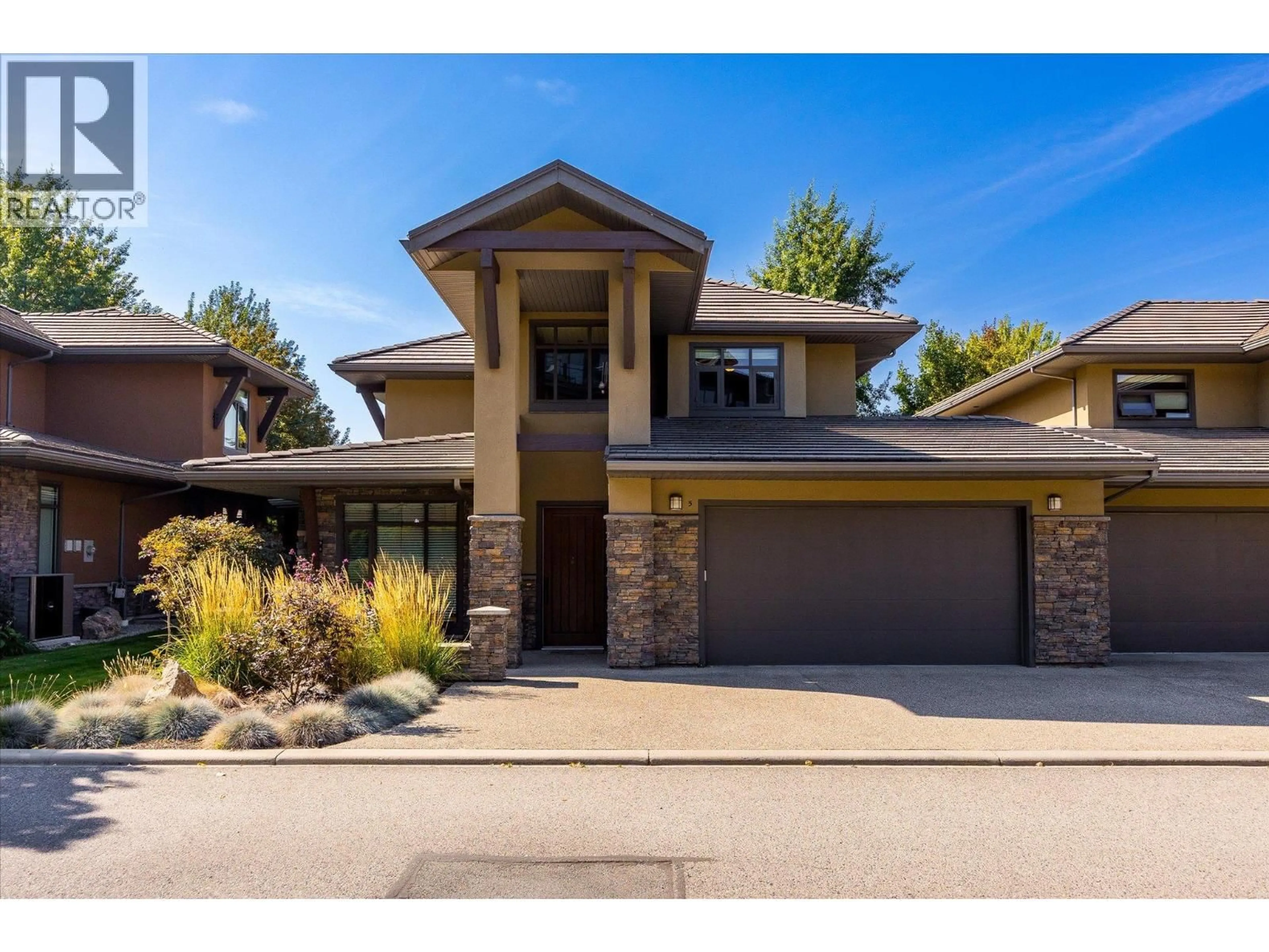 Home with brick exterior material, street for 5 - 570 SARSONS ROAD, Kelowna British Columbia V1W5H5