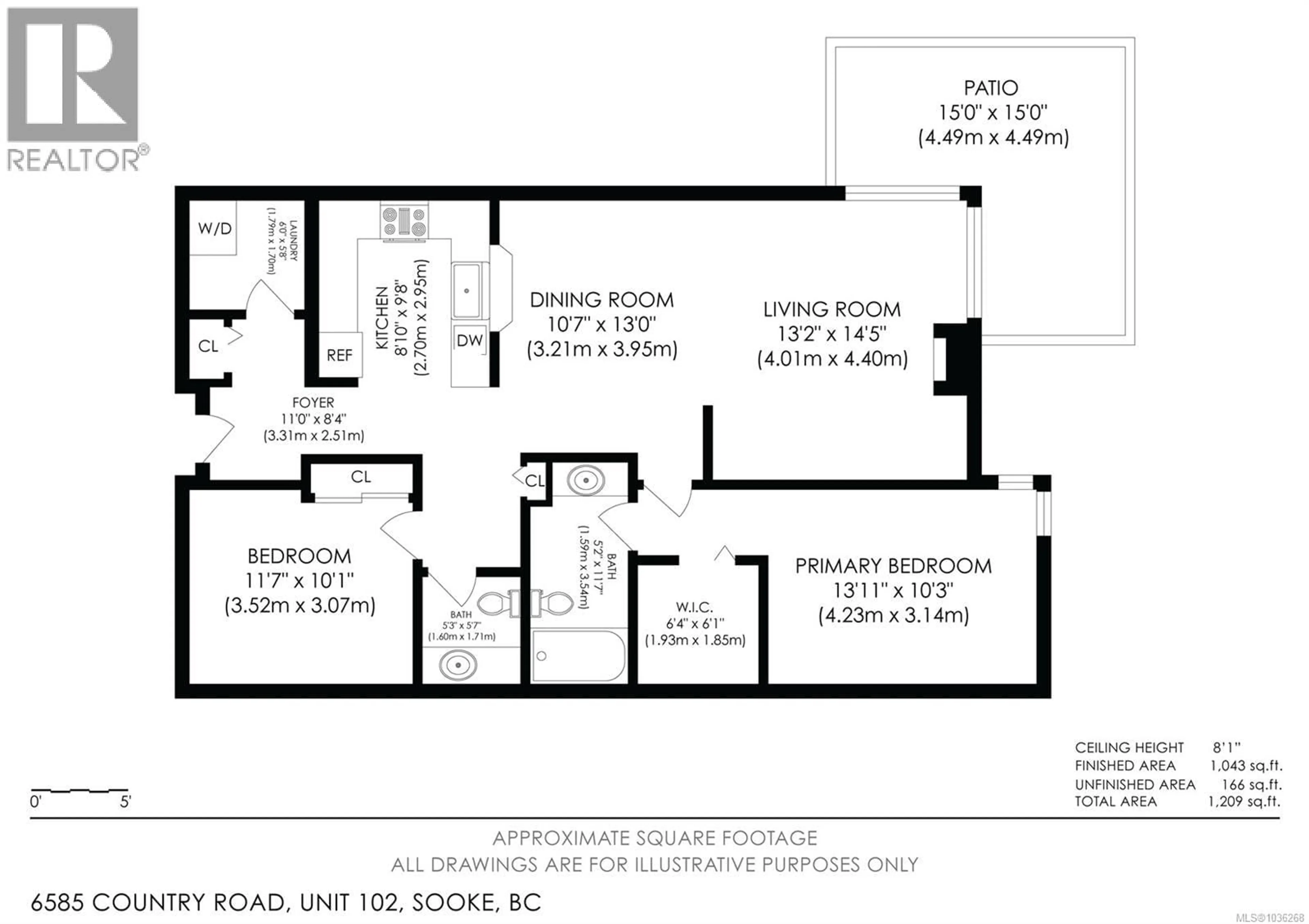 Floor plan for 102 - 6585 COUNTRY ROAD, Sooke British Columbia V9Z0W8