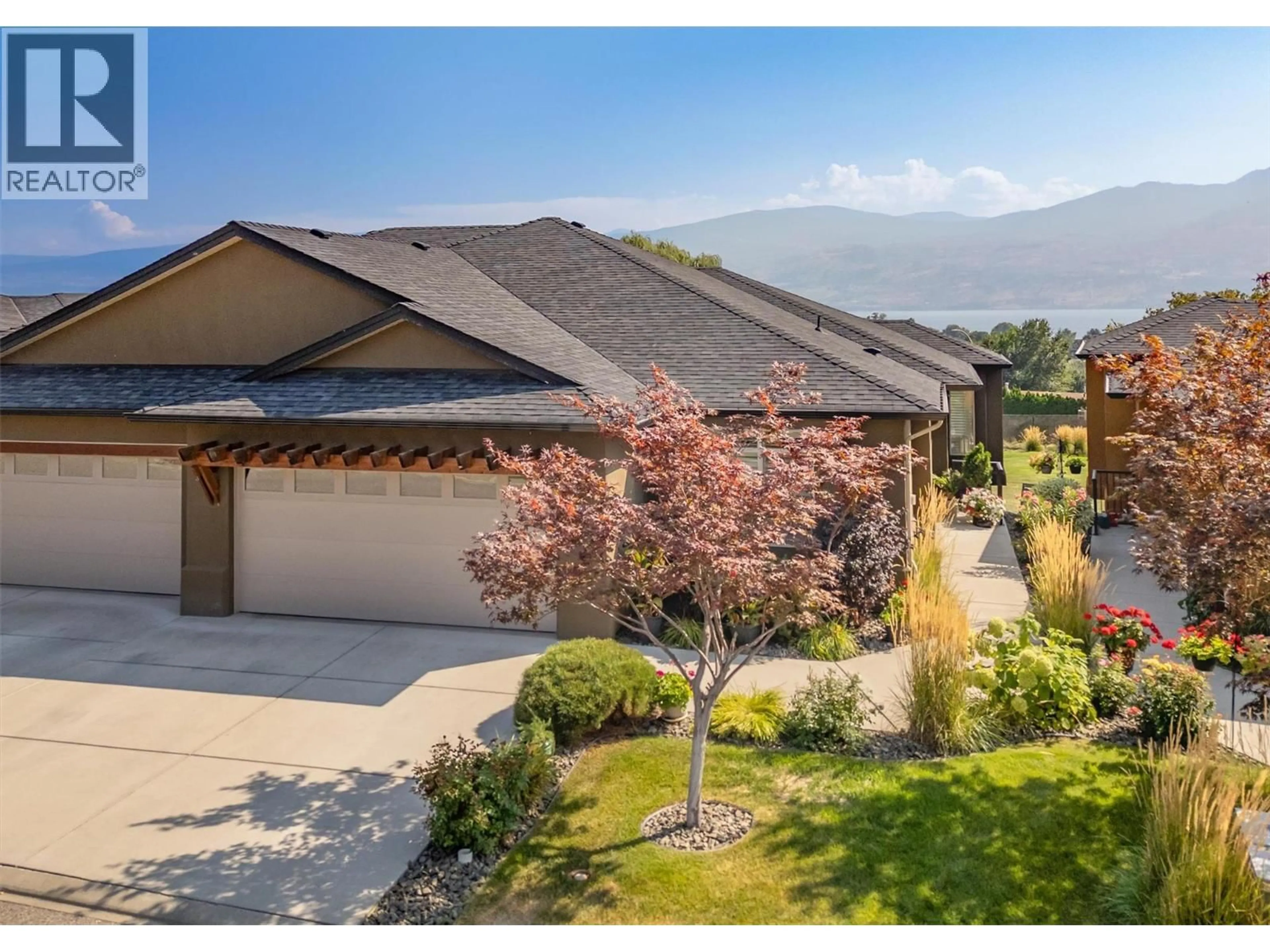 A pic from outside/outdoor area/front of a property/back of a property/a pic from drone, mountain view for 2133 TALAVERA PLACE, West Kelowna British Columbia V4T3H8