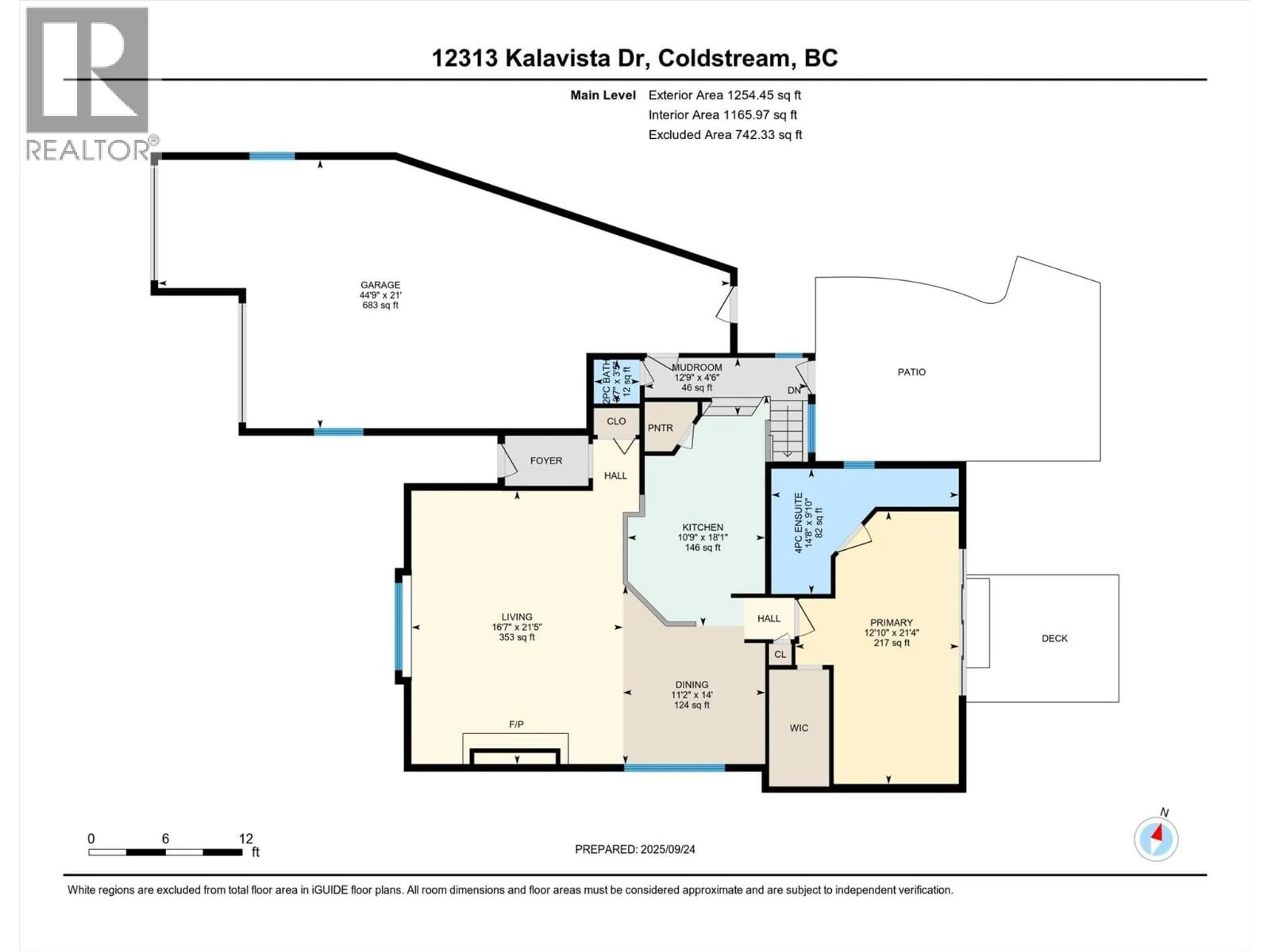 Floor plan for 12313 KALAVISTA DRIVE, Coldstream British Columbia V1B1K7