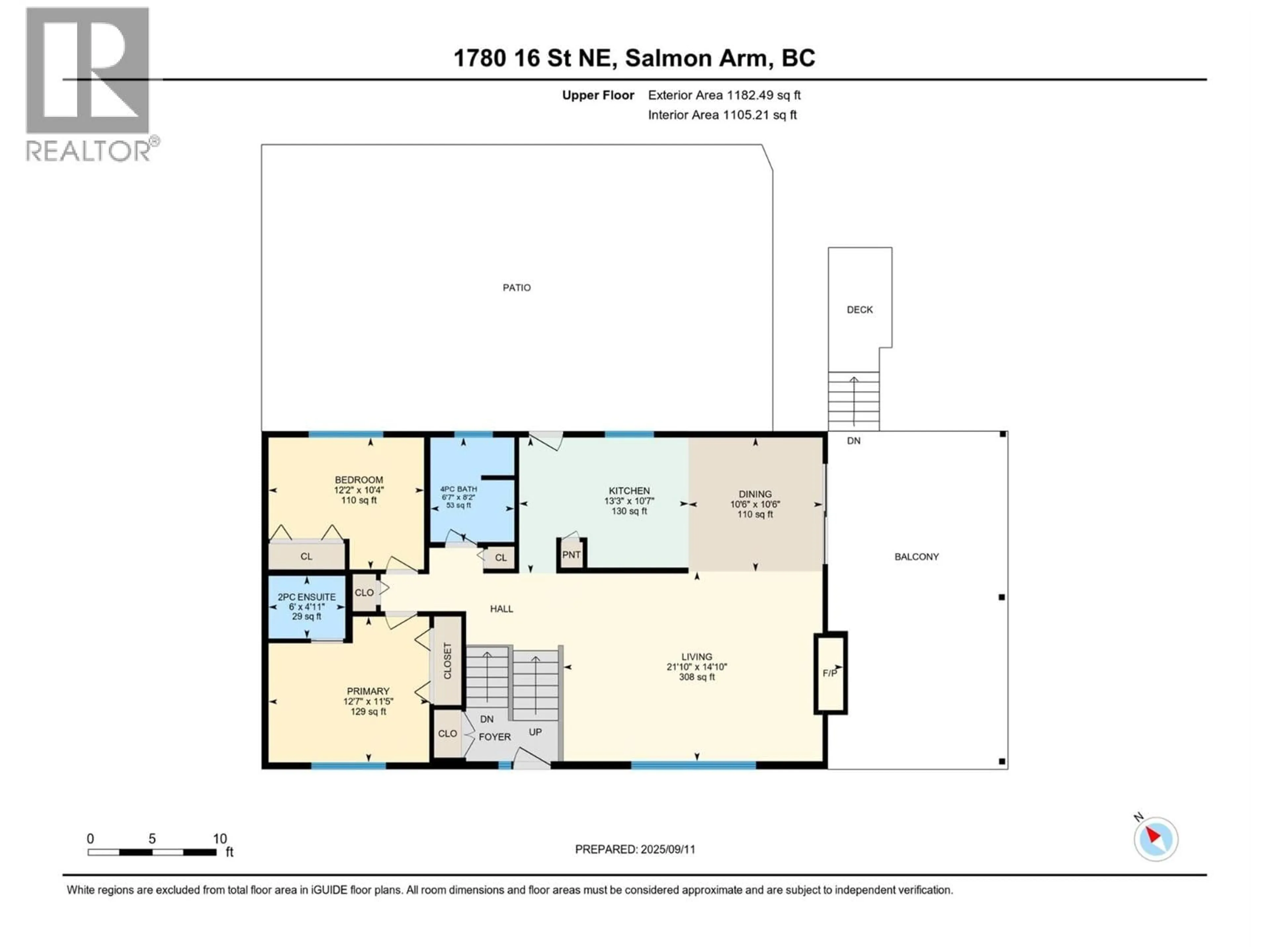 Floor plan for 1780 16 STREET NORTHEAST, Salmon Arm British Columbia V1E3Z8