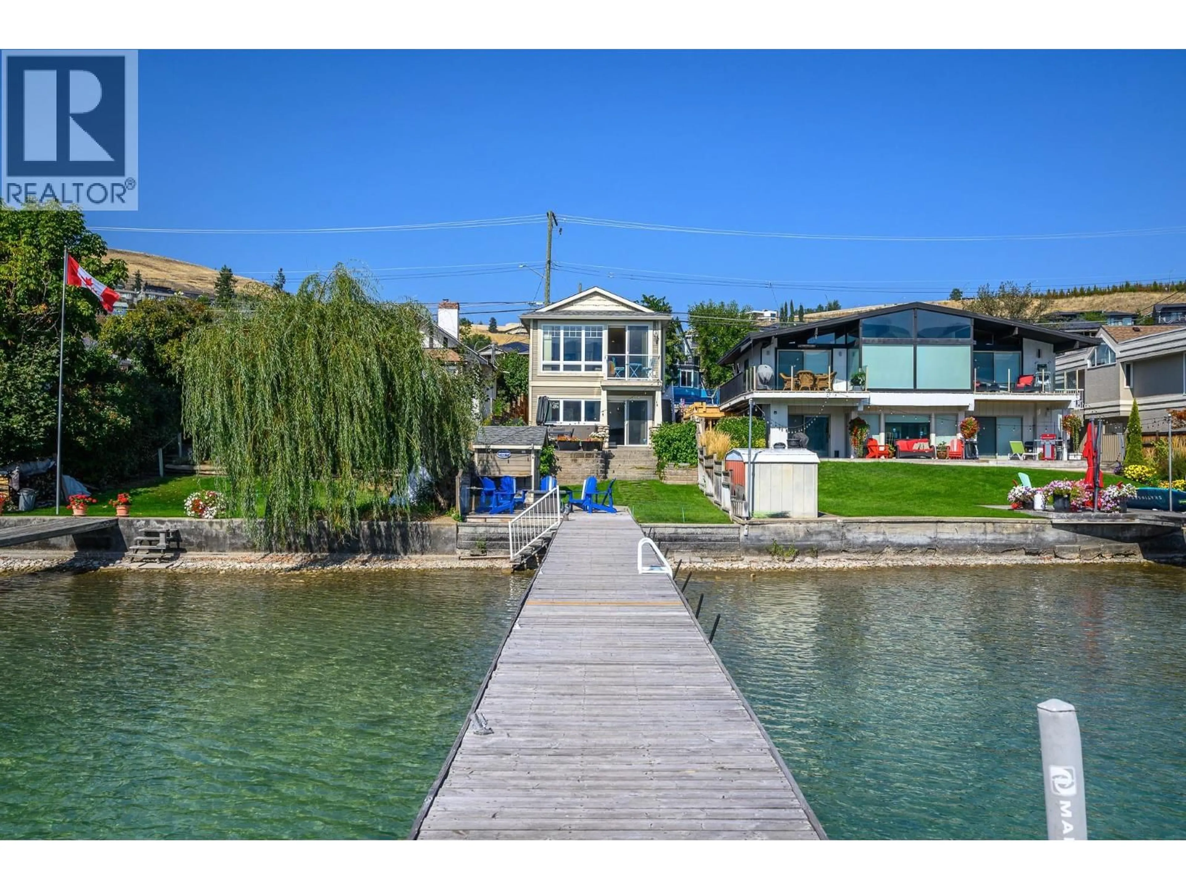 A pic from outside/outdoor area/front of a property/back of a property/a pic from drone, water/lake/river/ocean view for 13420 WESTKAL ROAD, Coldstream British Columbia V1B1Y4