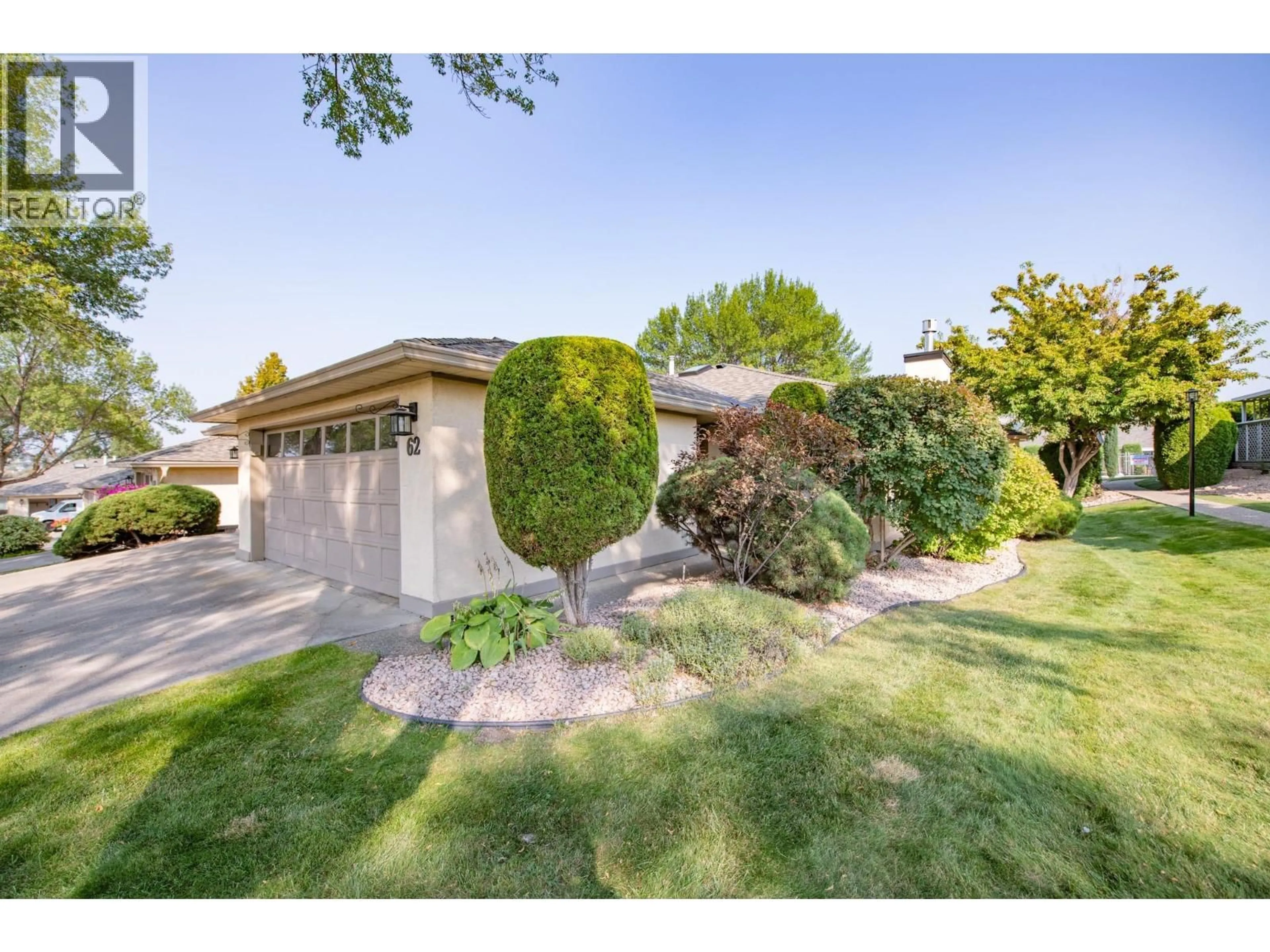 A pic from outside/outdoor area/front of a property/back of a property/a pic from drone, street for 62 - 1400 14 AVENUE, Vernon British Columbia V1B2S9