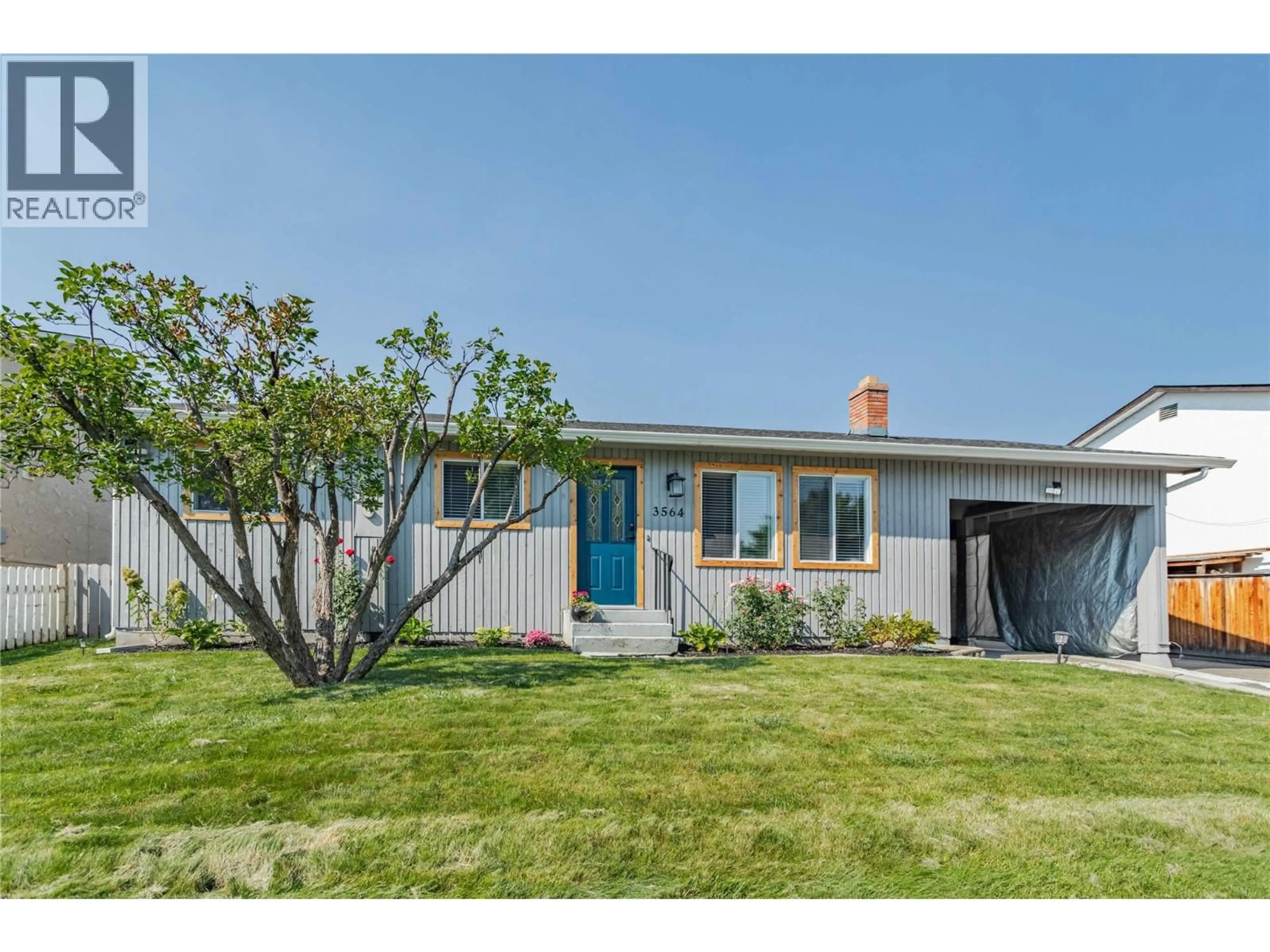 Home with vinyl exterior material, street for 3564 SPRINGER ROAD, West Kelowna British Columbia V4T1N8