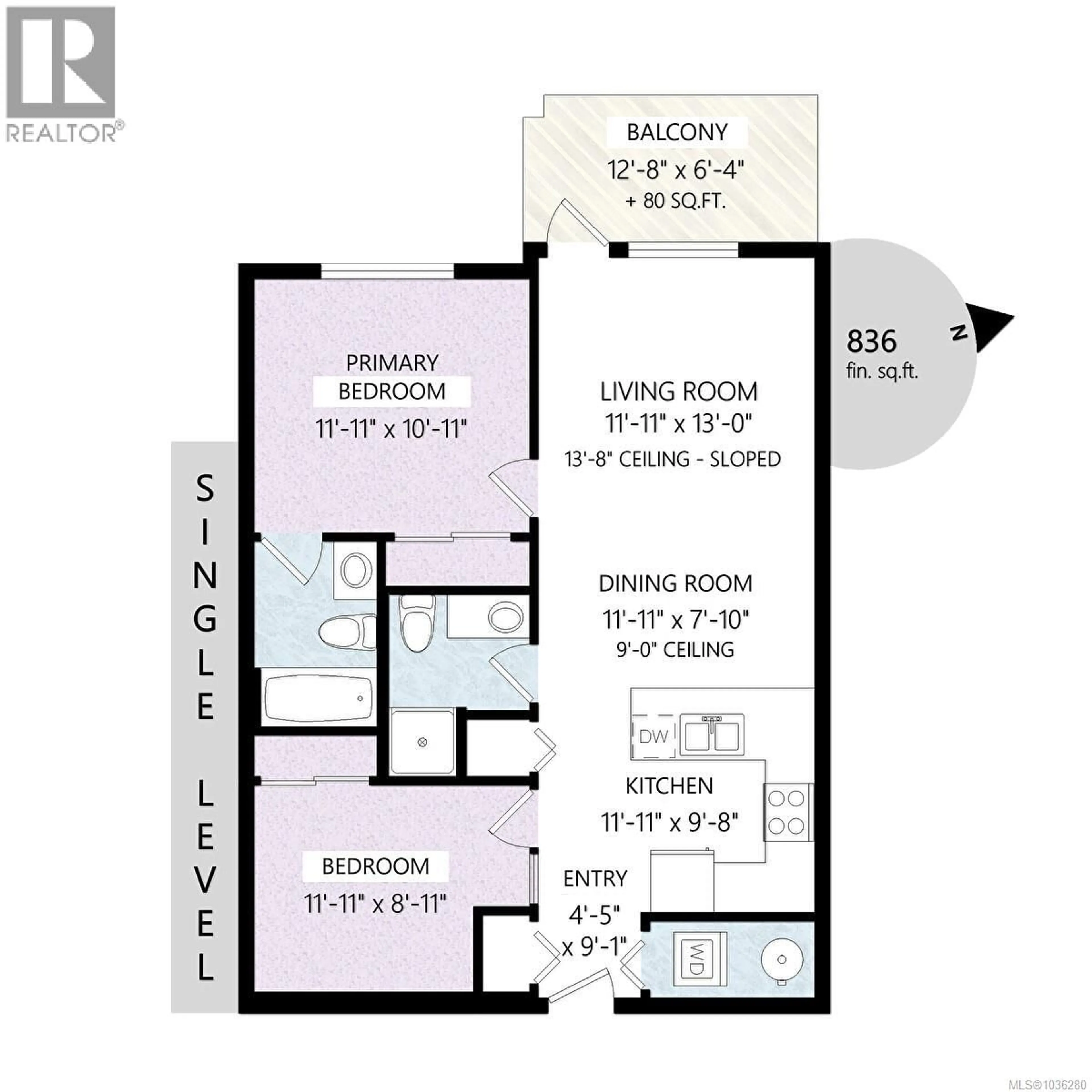 Floor plan for 309 - 938 DUNFORD AVENUE, Langford British Columbia V9B2S3