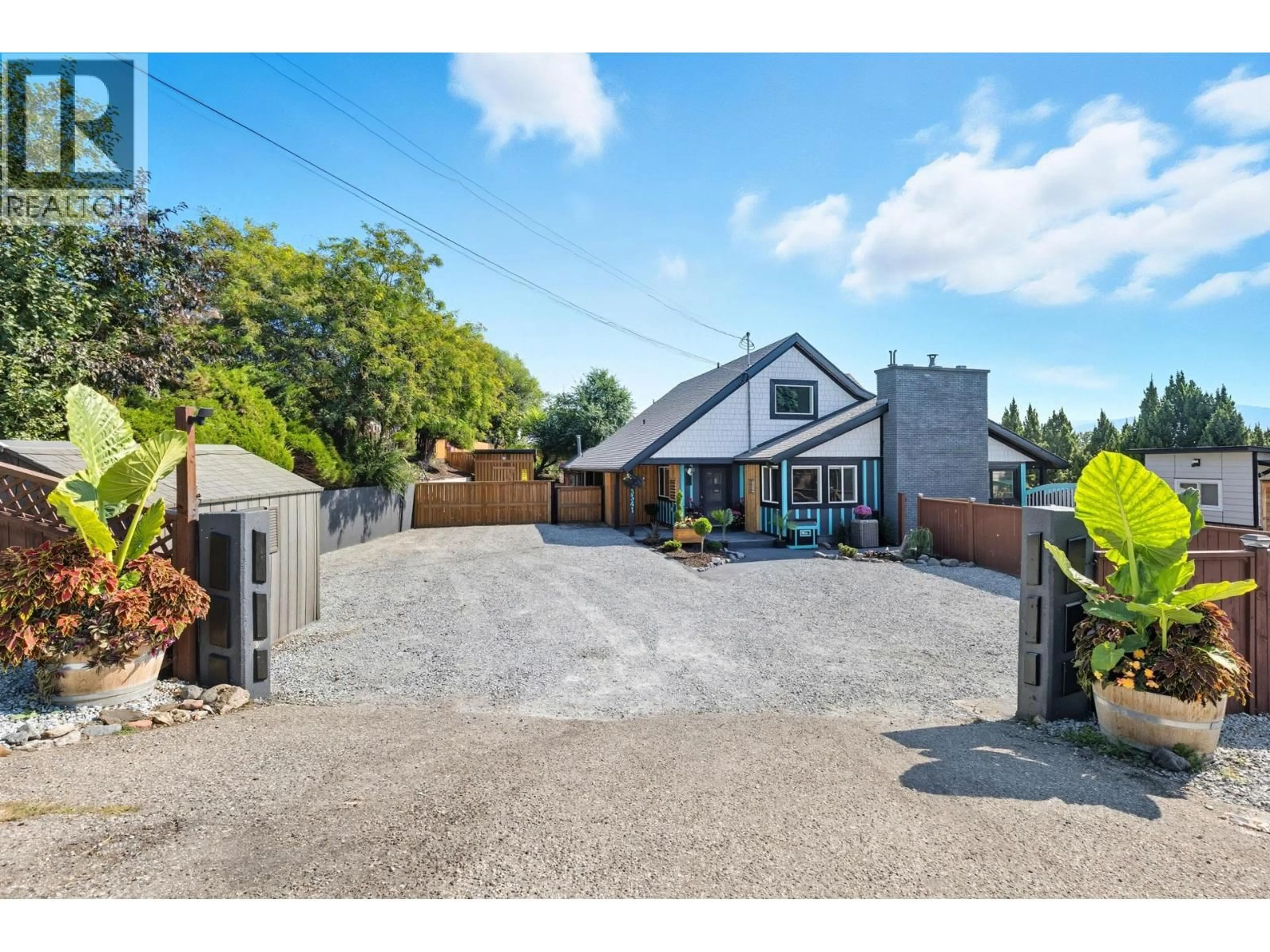 A pic from outside/outdoor area/front of a property/back of a property/a pic from drone, street for 3341 BROADVIEW ROAD, West Kelowna British Columbia V4T1N1