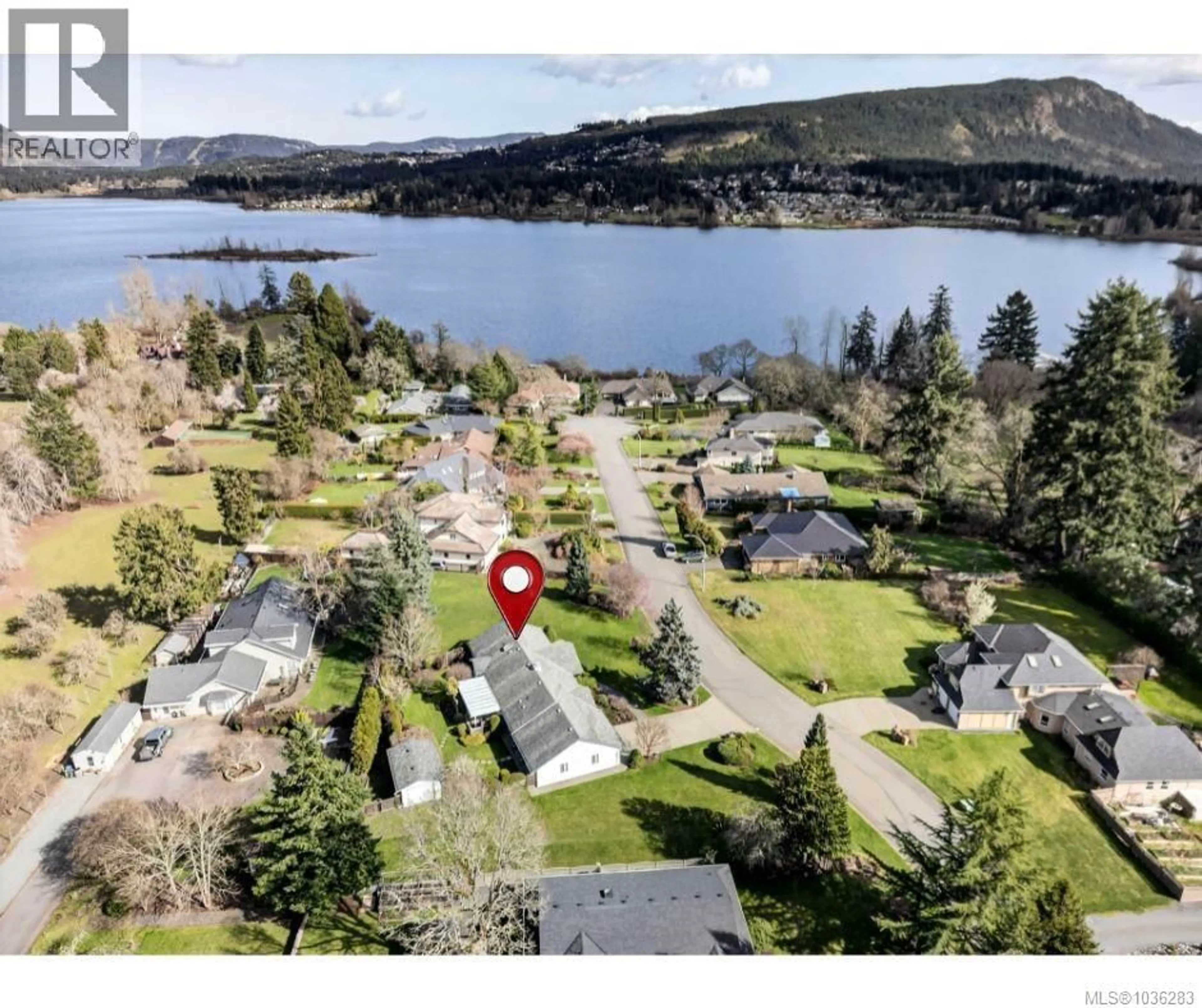 A pic from outside/outdoor area/front of a property/back of a property/a pic from drone, water/lake/river/ocean view for 2257 TARN PLACE, Duncan British Columbia V9L5E7