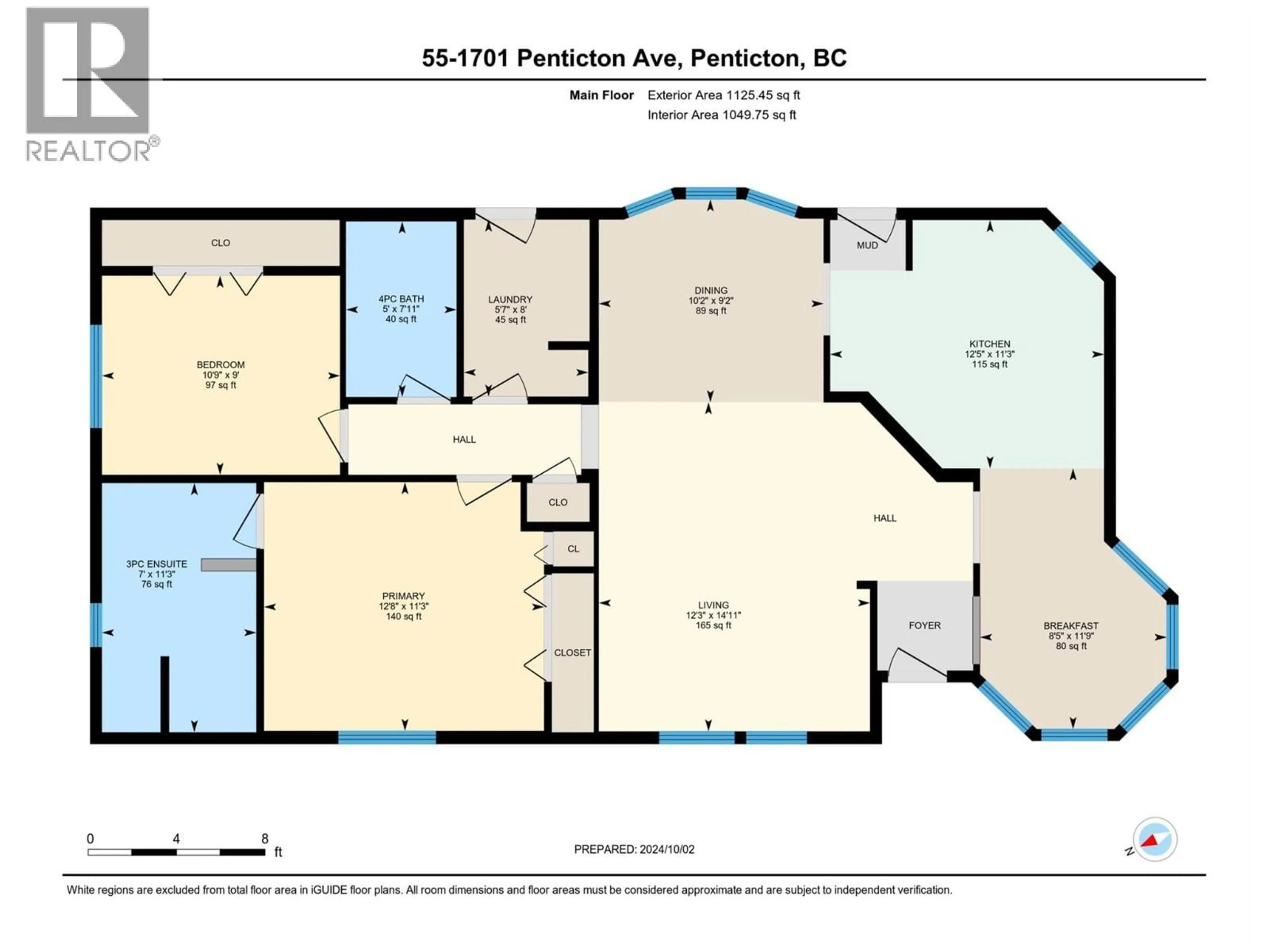 Floor plan for 55 - 1701 PENTICTON AVENUE, Penticton British Columbia V2A2N6