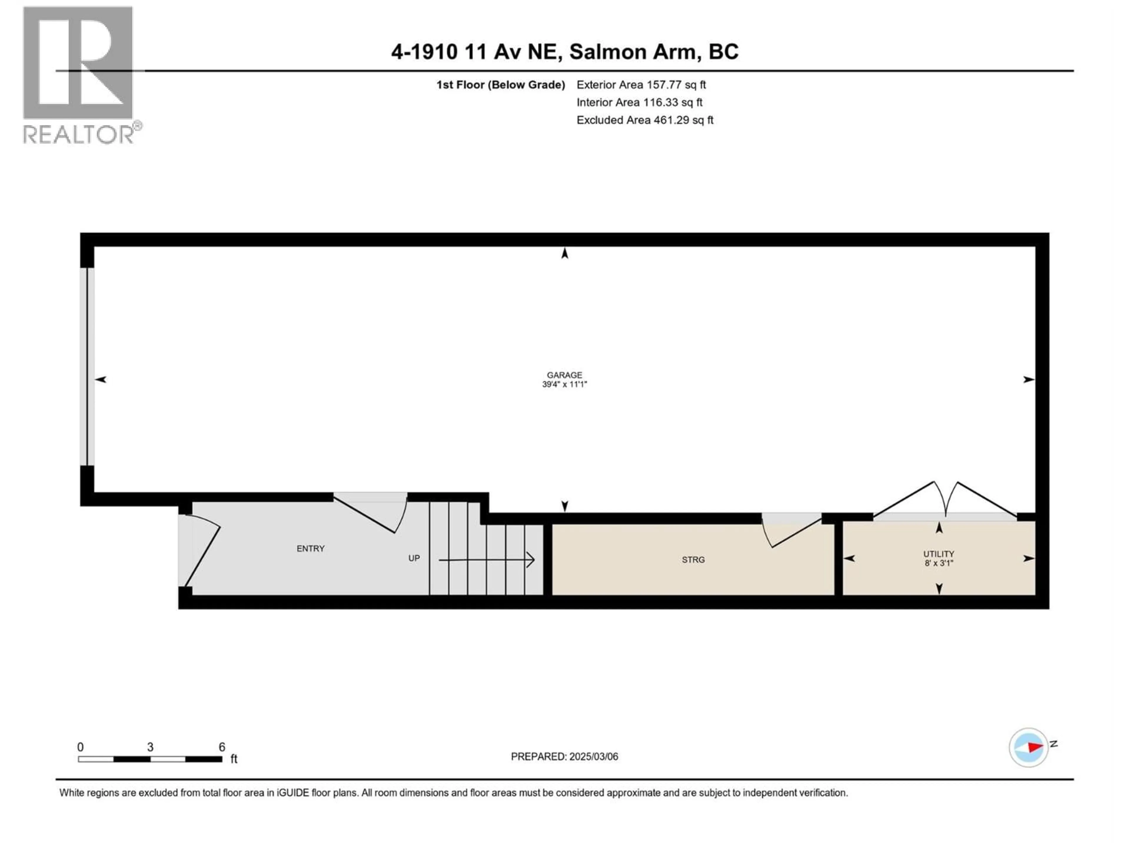 Floor plan for 4 - 1910 11 AVENUE NORTHEAST, Salmon Arm British Columbia V1E2V5