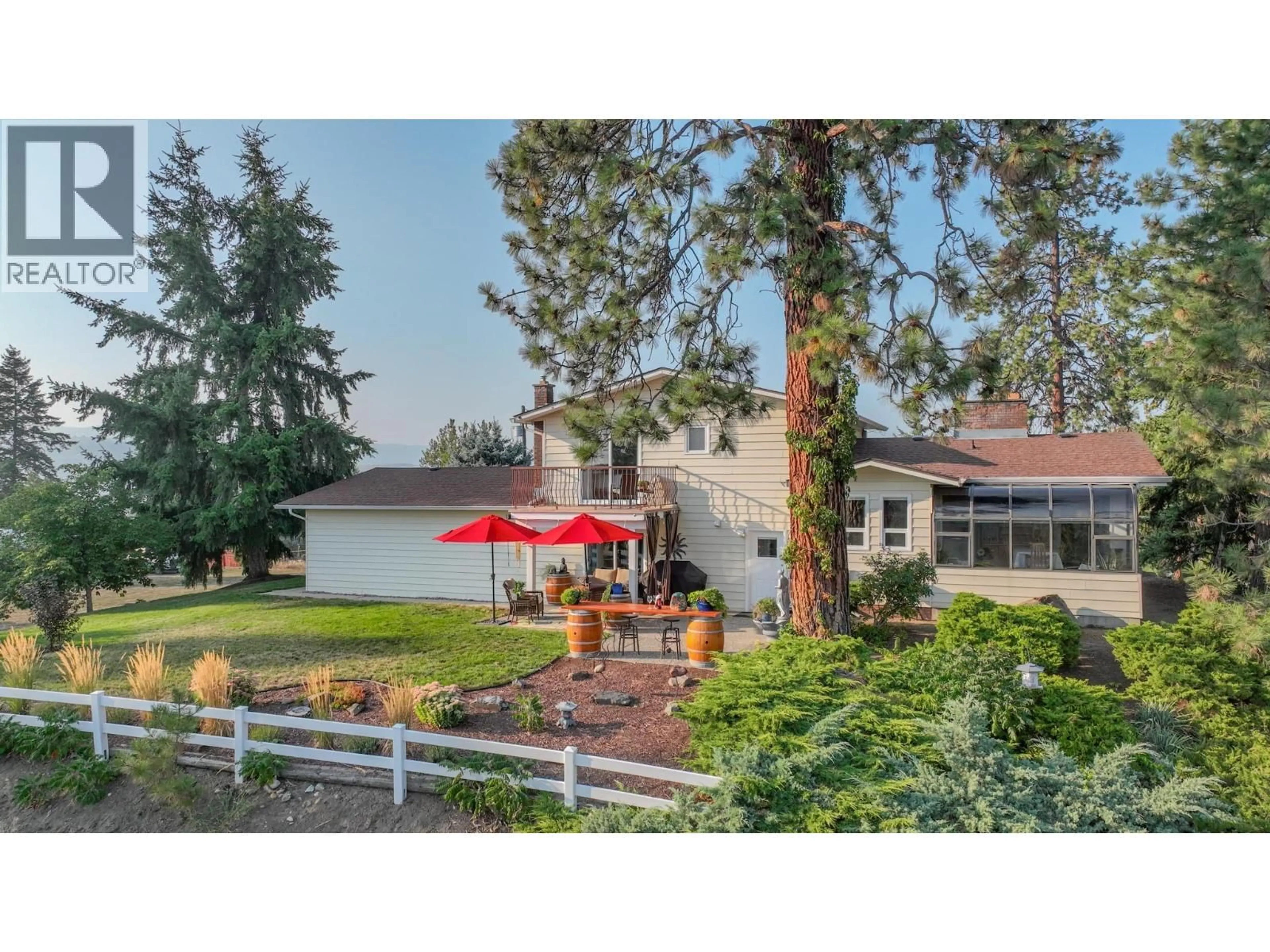 A pic from outside/outdoor area/front of a property/back of a property/a pic from drone, water/lake/river/ocean view for 5290 SILVER STAR ROAD, Vernon British Columbia V1B3K4