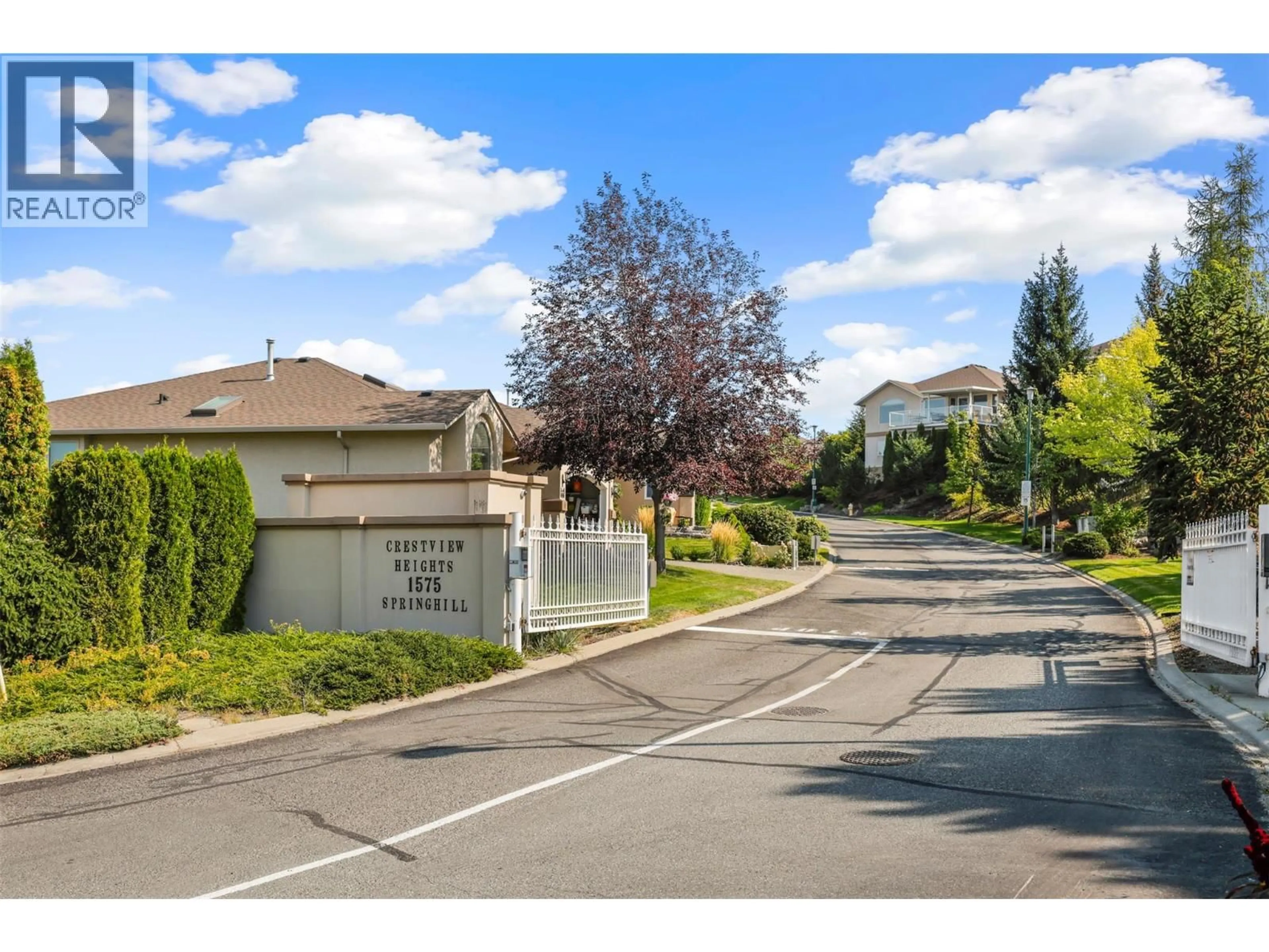 A pic from outside/outdoor area/front of a property/back of a property/a pic from drone, street for 31 - 1575 SPRINGHILL DRIVE, Kamloops British Columbia V2E2N9