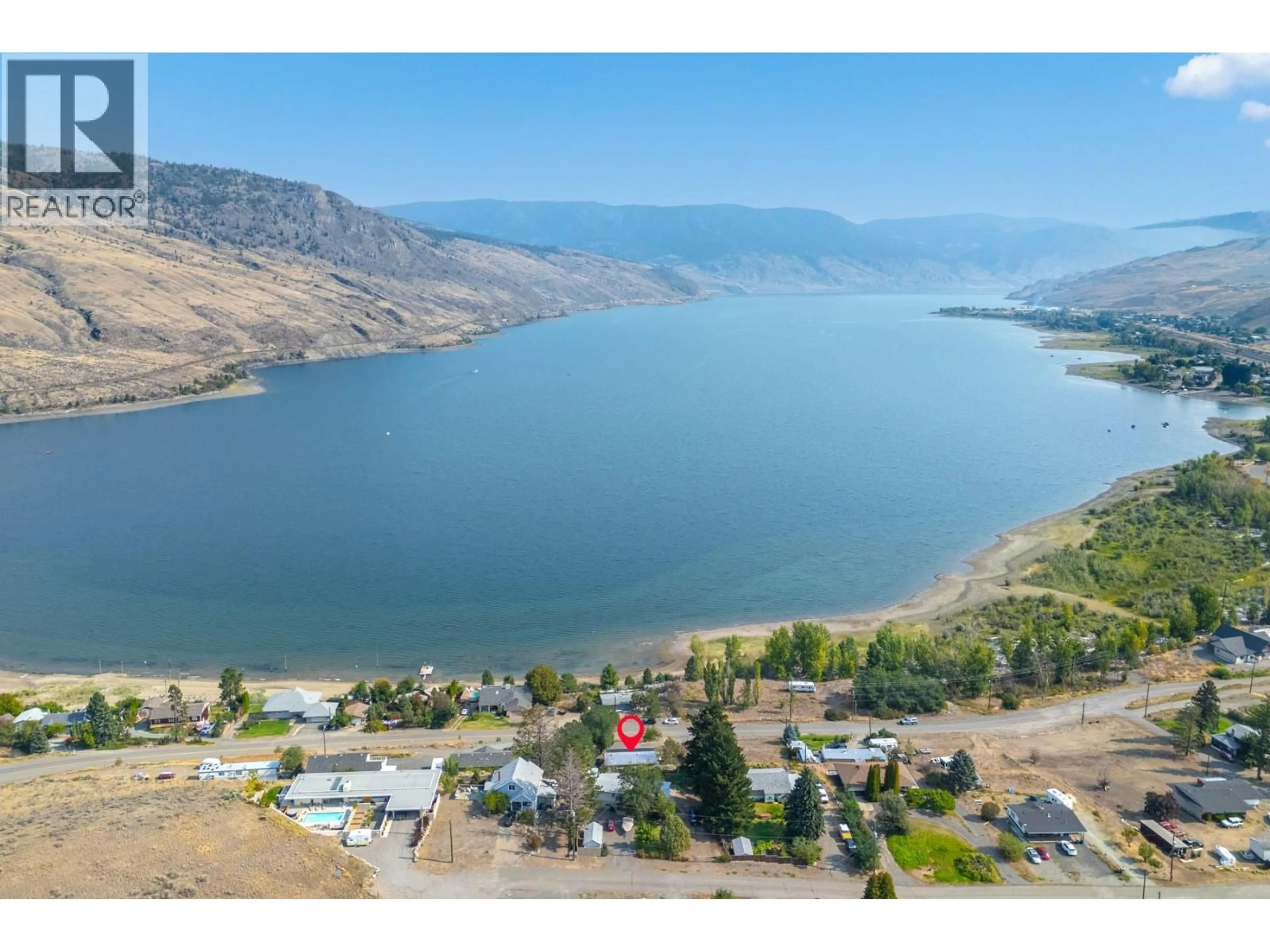 A pic from outside/outdoor area/front of a property/back of a property/a pic from drone, water/lake/river/ocean view for 6232 SAVONA ACCESS ROAD, Kamloops British Columbia V0K2J0