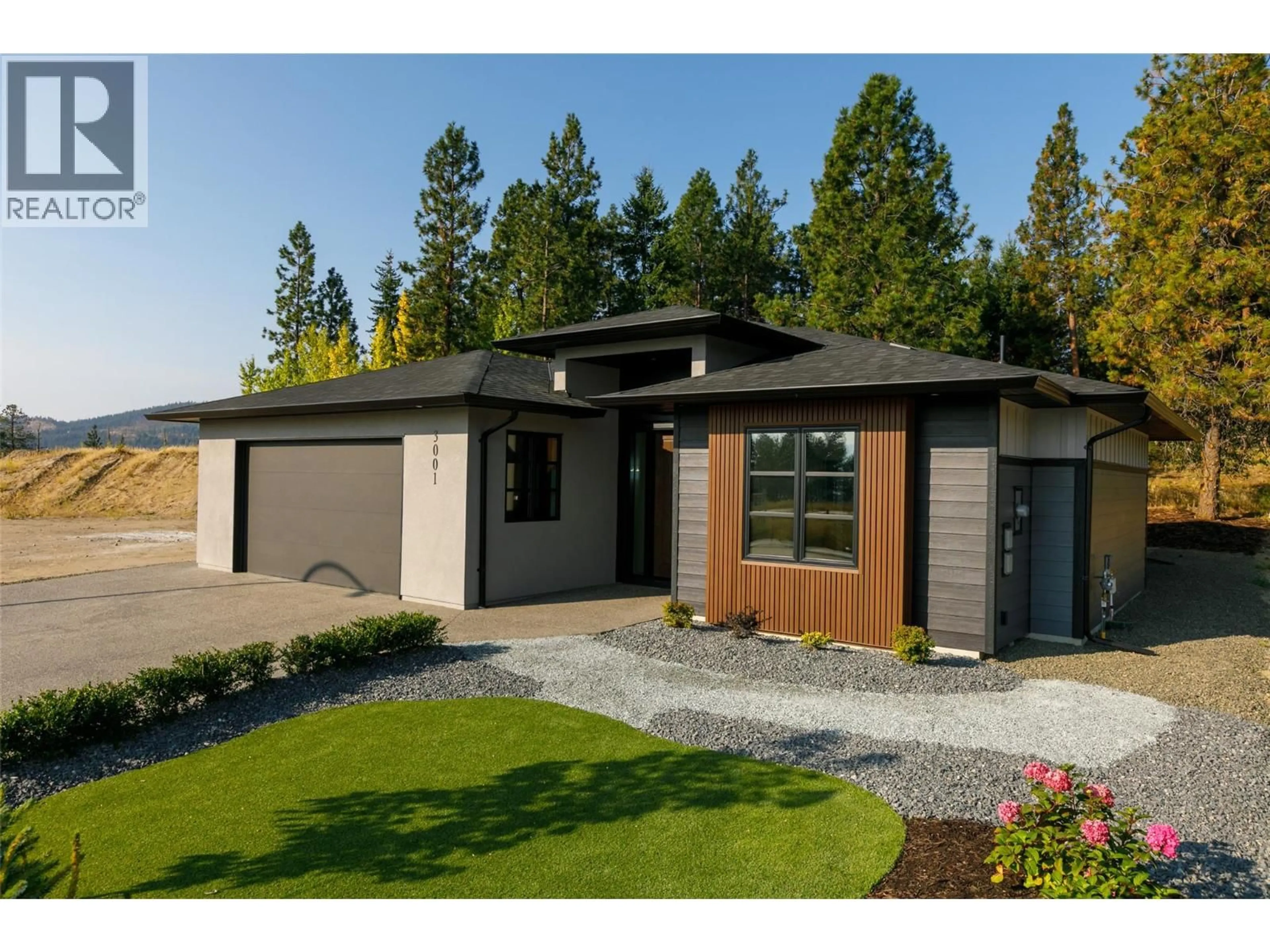 Home with vinyl exterior material, street for 3001 SCENIC RIDGE DRIVE, West Kelowna British Columbia V4T0H2