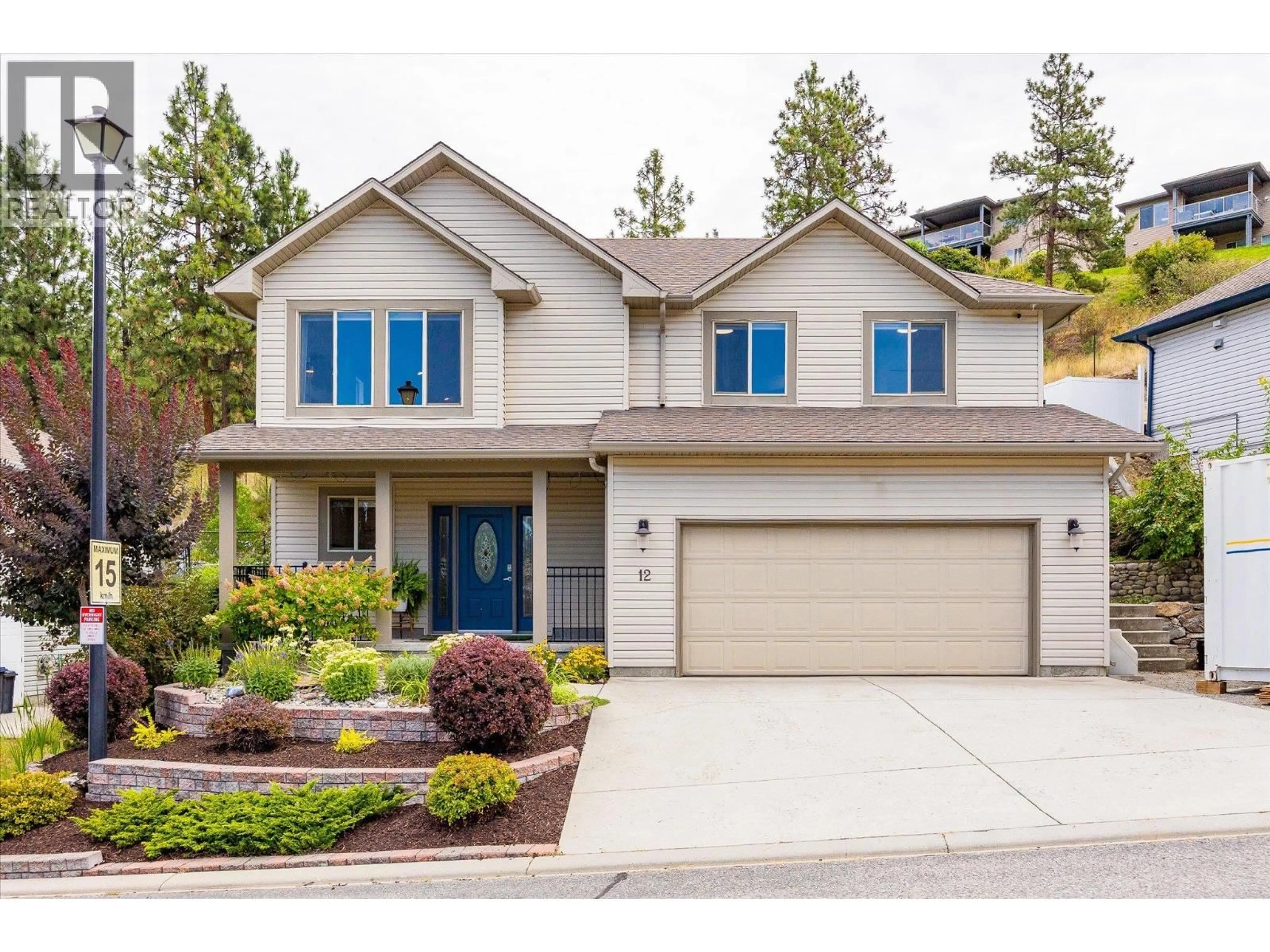 Home with vinyl exterior material, street for 12 - 3425 EAST BOUNDARY ROAD OTHER, West Kelowna British Columbia V4T2W6
