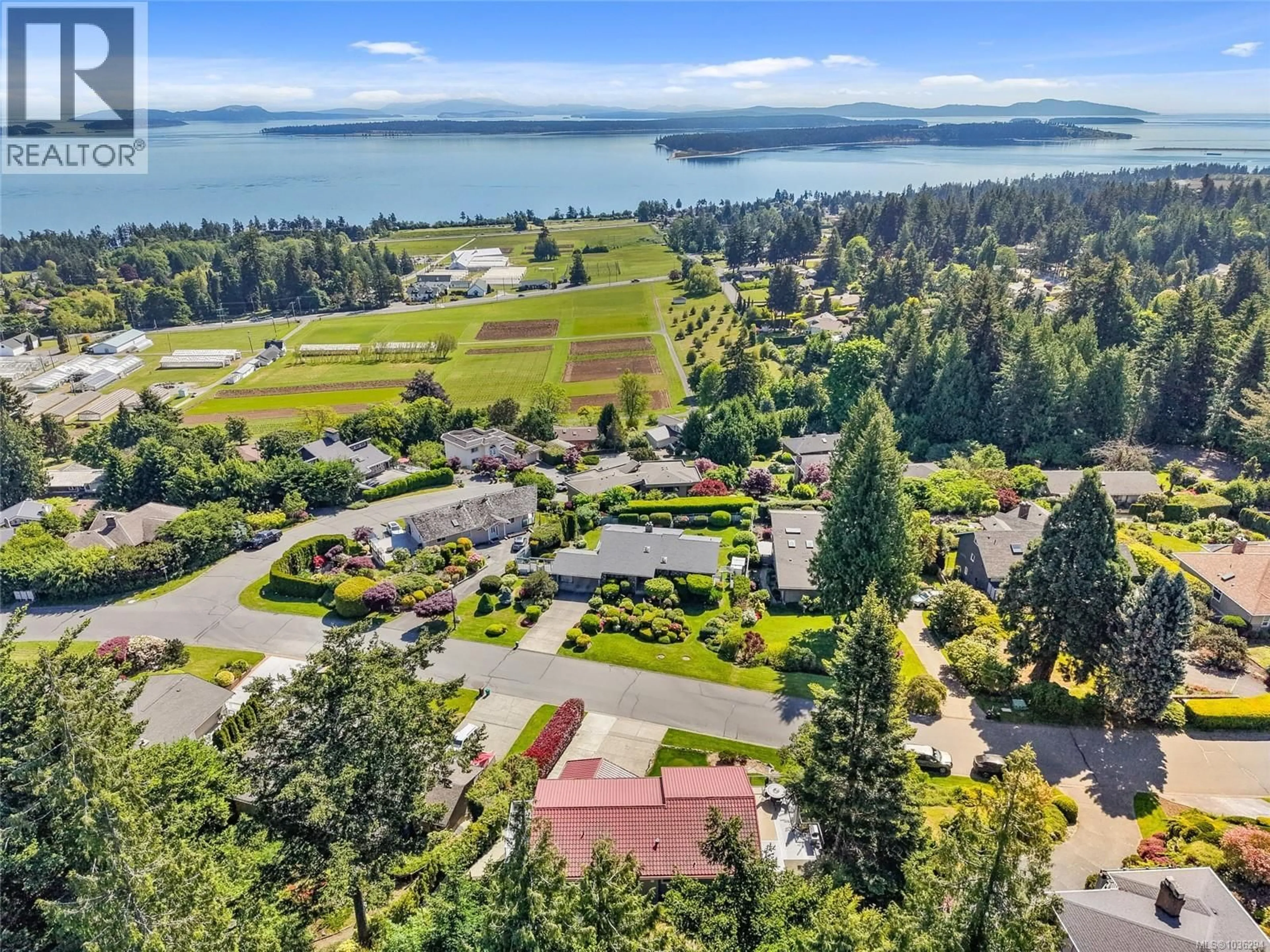 A pic from outside/outdoor area/front of a property/back of a property/a pic from drone, water/lake/river/ocean view for 8750 PENDER PARK DRIVE, North Saanich British Columbia V8L3Z5