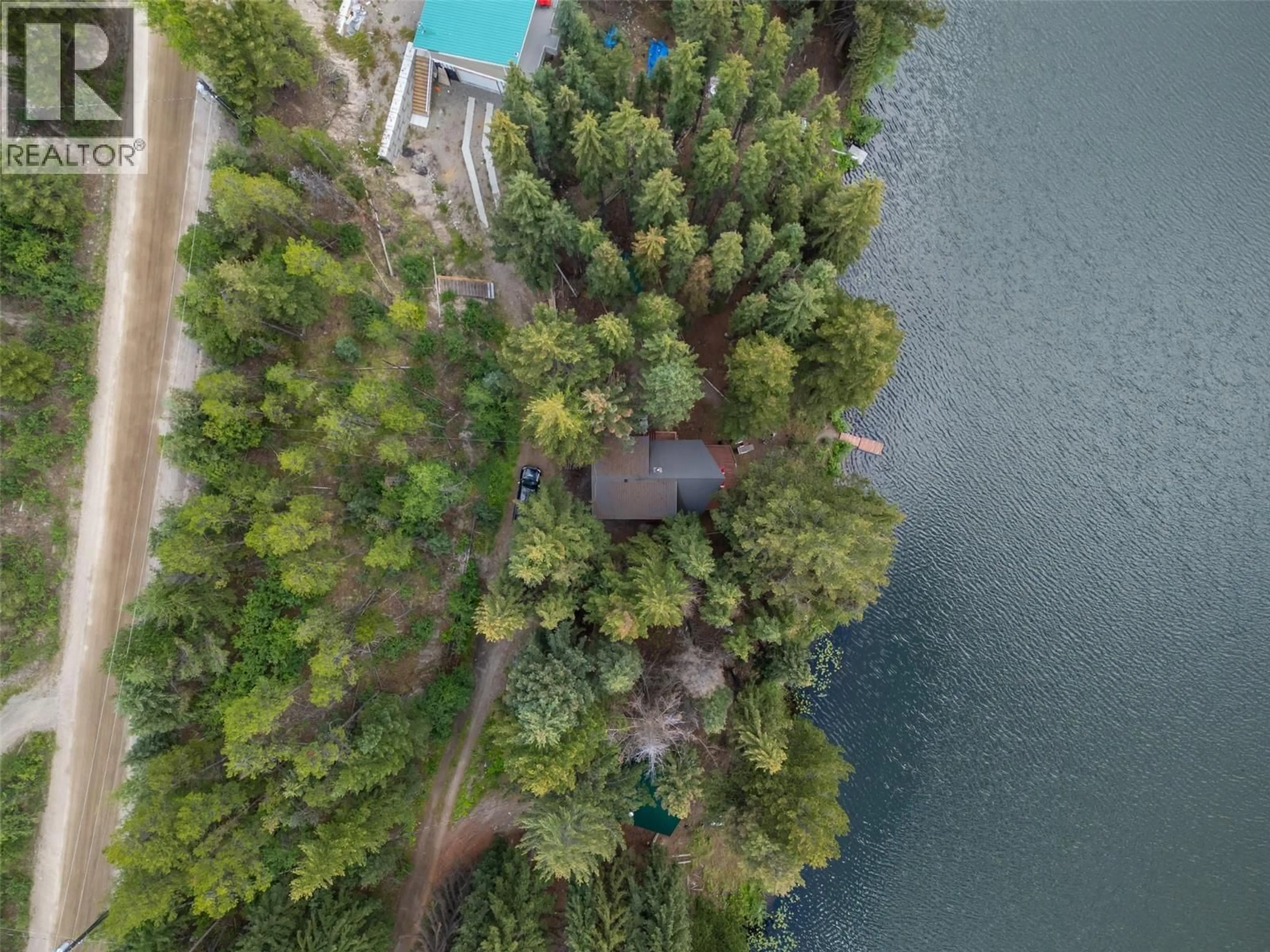 A pic from outside/outdoor area/front of a property/back of a property/a pic from drone, water/lake/river/ocean view for 276 LINK LAKE ROAD, Princeton British Columbia V0X1W0