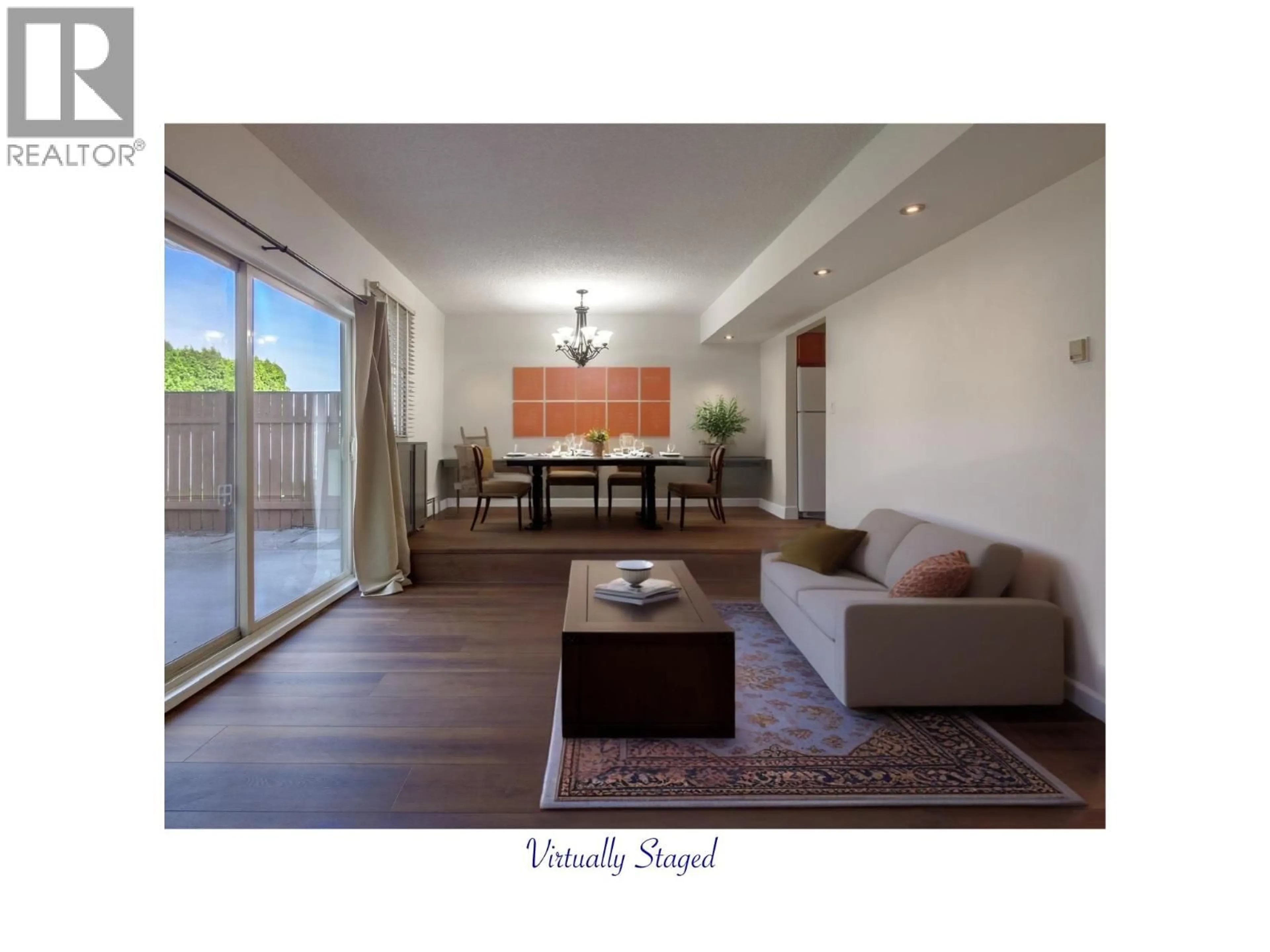 Living room with furniture, wood/laminate floor for 1 - 310 YORKTON AVENUE, Penticton British Columbia V2A6Z8