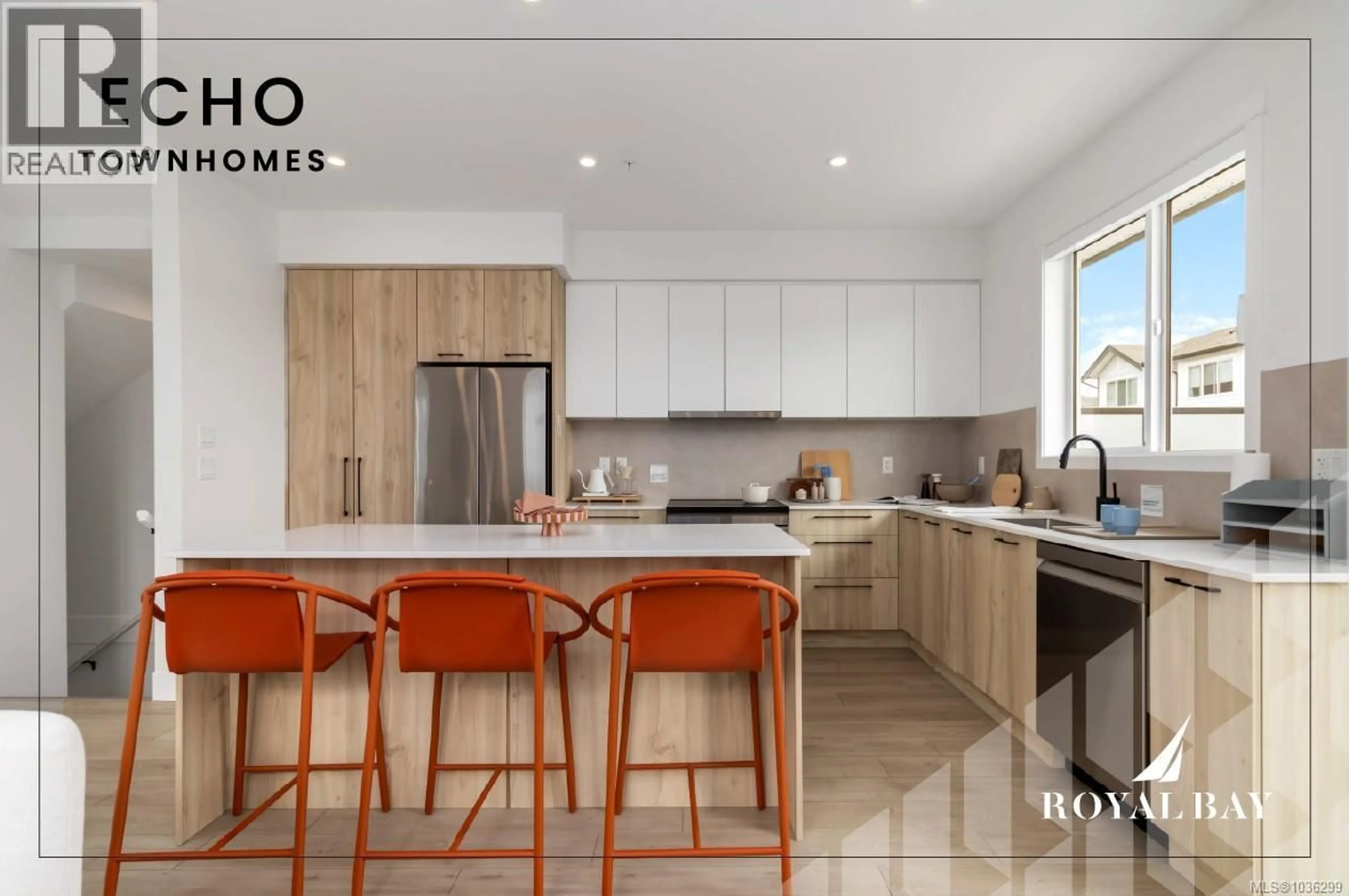 Contemporary kitchen, ceramic/tile floor for 5 - 368 TRADEWINDS AVENUE, Colwood British Columbia V9C0S5