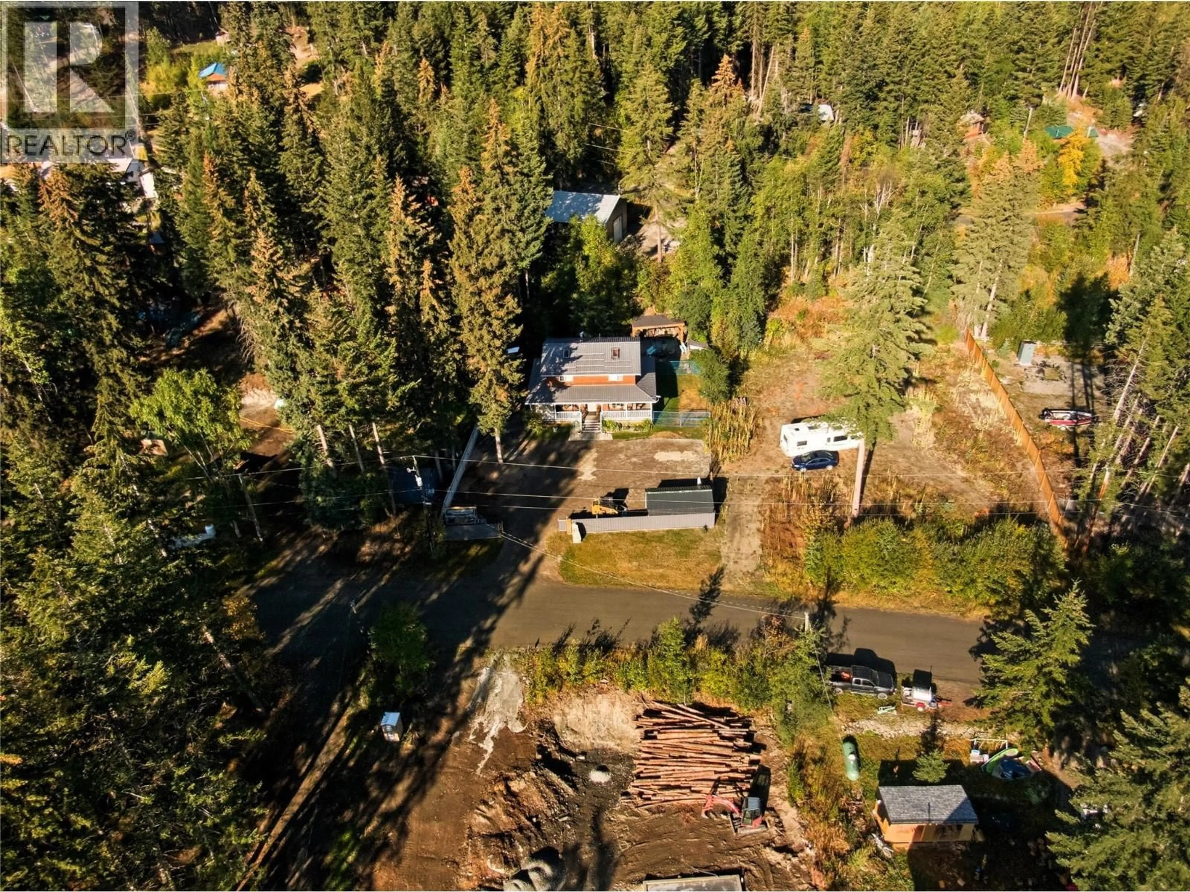 A pic from outside/outdoor area/front of a property/back of a property/a pic from drone, forest/trees view for 9063 DOYLE ROAD, Kamloops British Columbia V0E1Z1