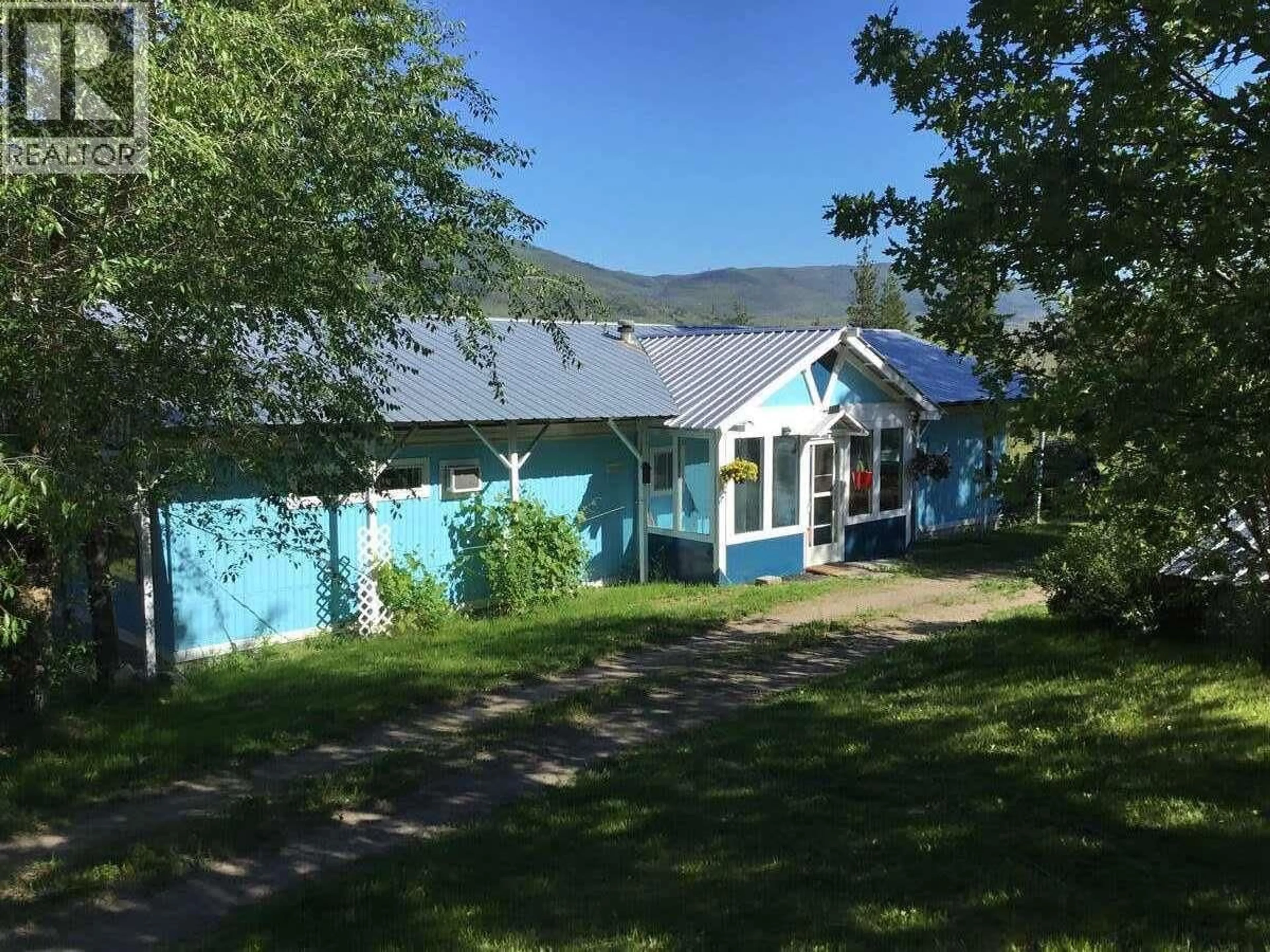 A pic from outside/outdoor area/front of a property/back of a property/a pic from drone, mountain view for 4893 POPLAR ROAD, Kamloops British Columbia V0E2P0