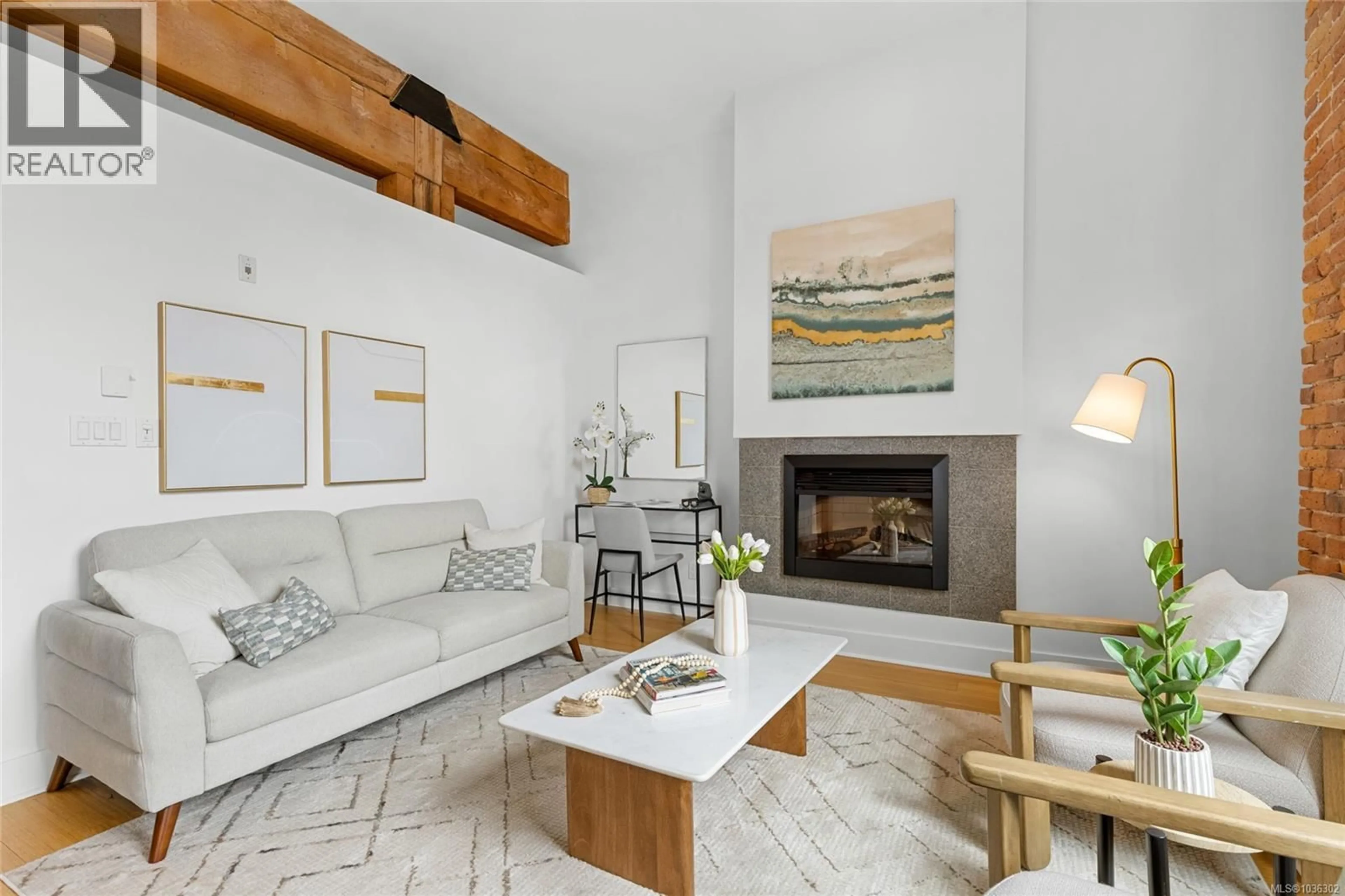 Living room with furniture, unknown for 203 - 610 JOHNSON STREET, Victoria British Columbia V8W1M4