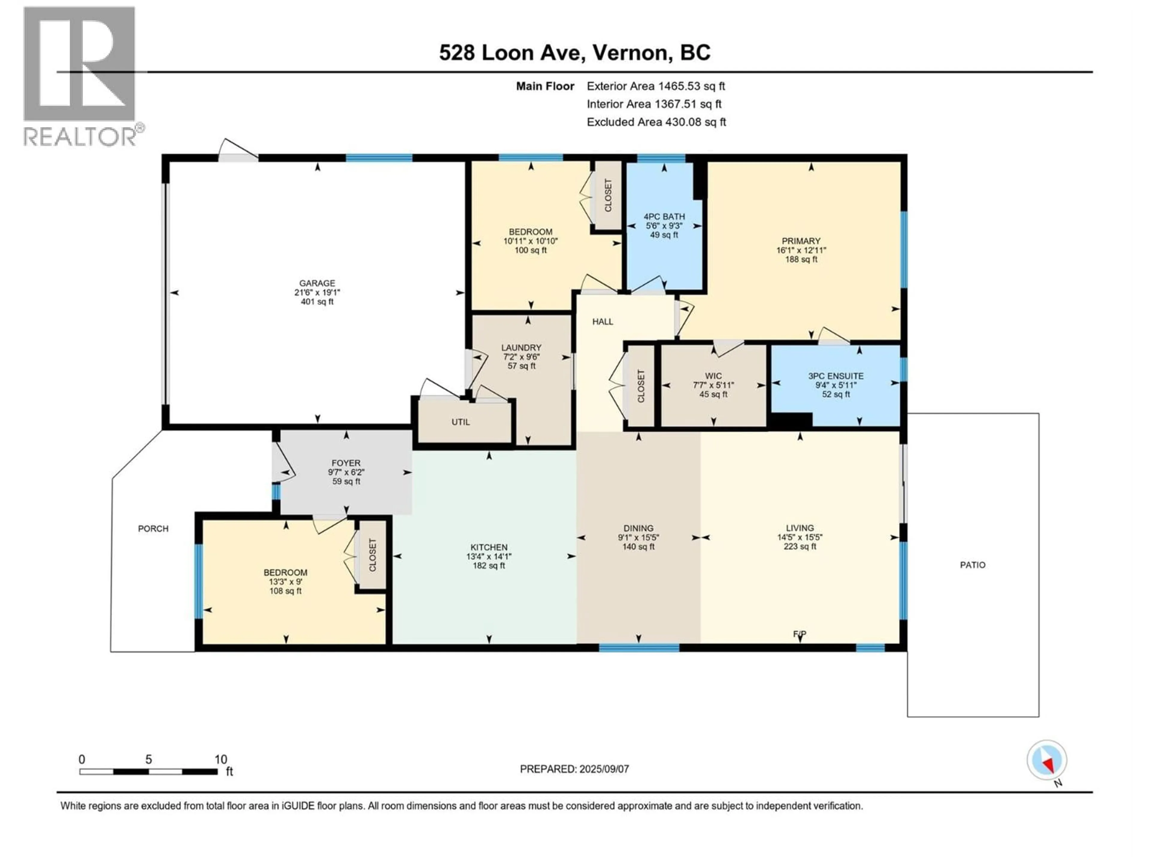 Floor plan for 528 LOON AVENUE, Vernon British Columbia V1H2A1